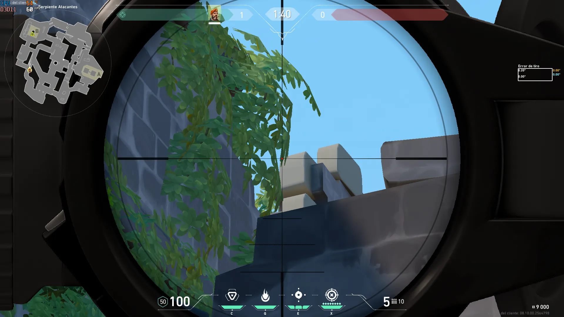 Brimstone Incendiary on Breeze Attack Site B — step 2 of 4: Aim — line up the shot