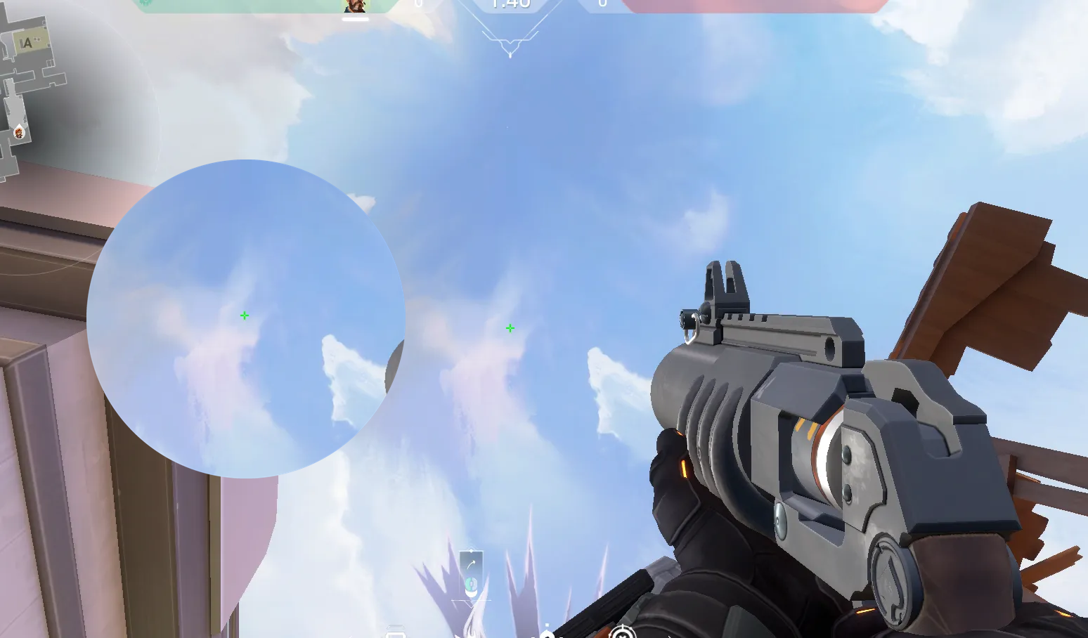 Brimstone Incendiary on Ascent Attack Site A — step 2 of 3: Aim — line up the shot