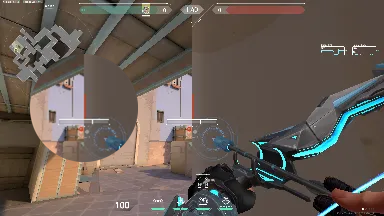 Sova Recon Bolt on Ascent Defense Site A — step 2 of 3: Aim — line up the shot