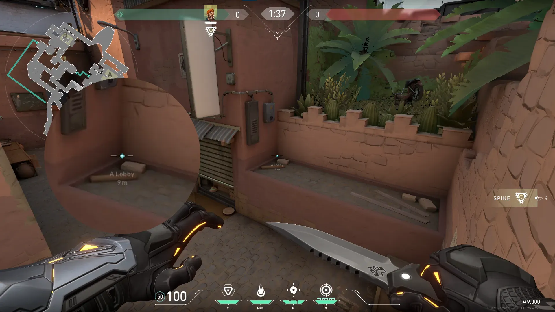 Brimstone Incendiary on Bind Attack Site A — step 1 of 3: Position — where to stand