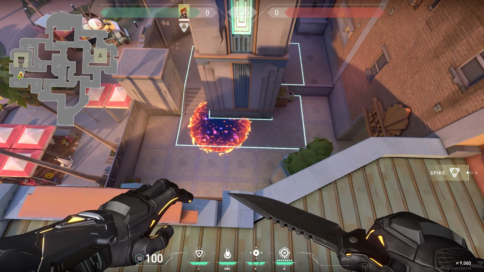 Brimstone Incendiary on Sunset Attack Site B — step 3 of 3: Result
