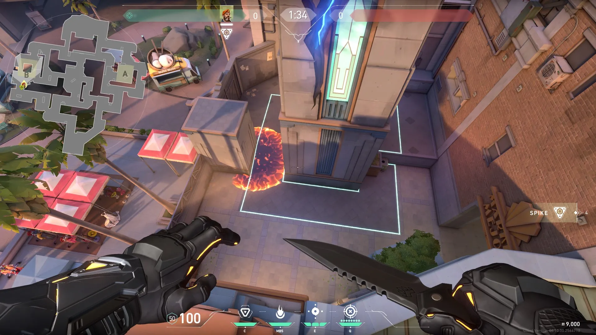 Brimstone Incendiary on Sunset Attack Site B — step 3 of 3: Result