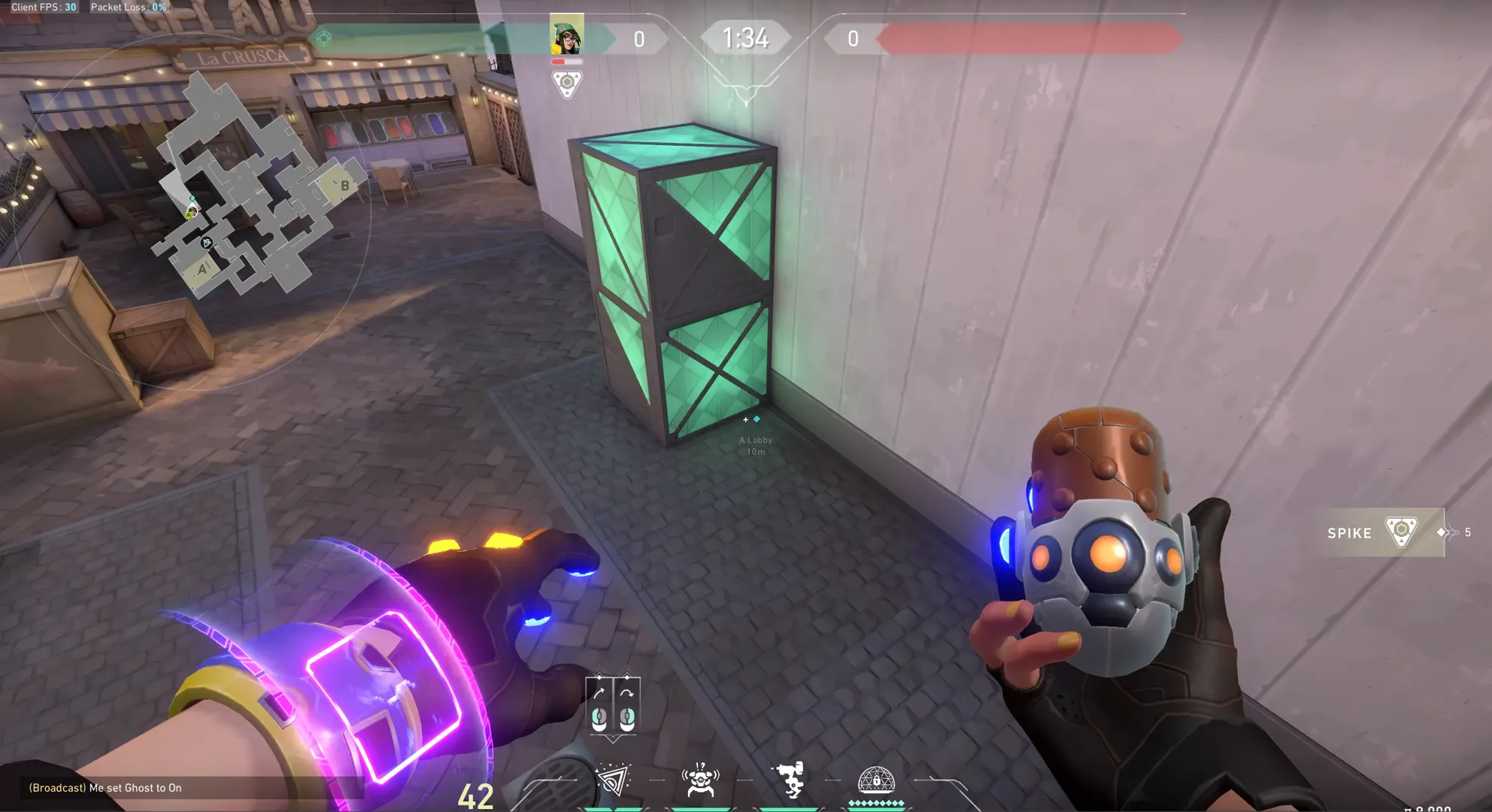 Killjoy Nanoswarm on Ascent Attack Site A — step 1 of 8: Position — where to stand