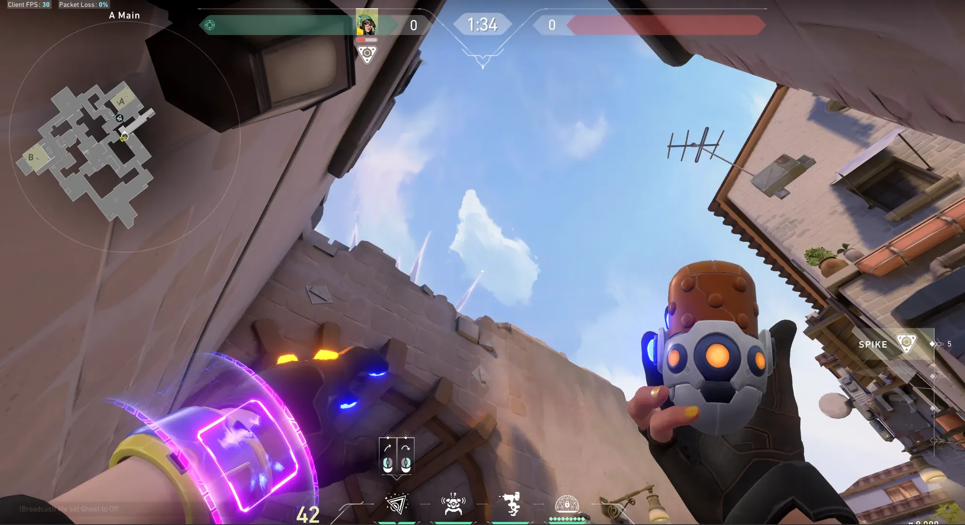 Killjoy Nanoswarm on Ascent Attack Site A — step 5 of 8: Aim — line up the shot