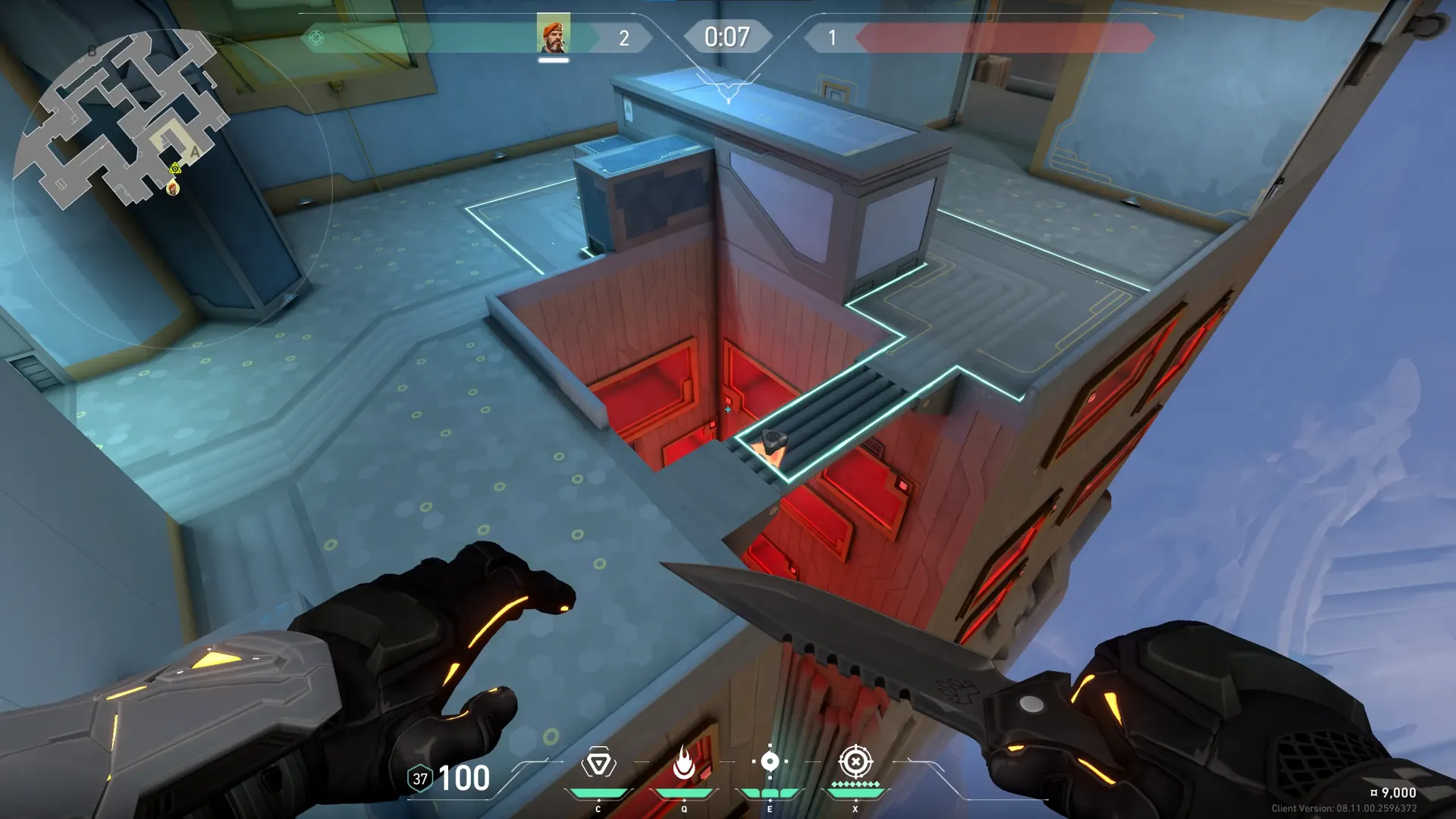 Brimstone Incendiary on Abyss Attack Site A — step 1 of 4: Position — where to stand