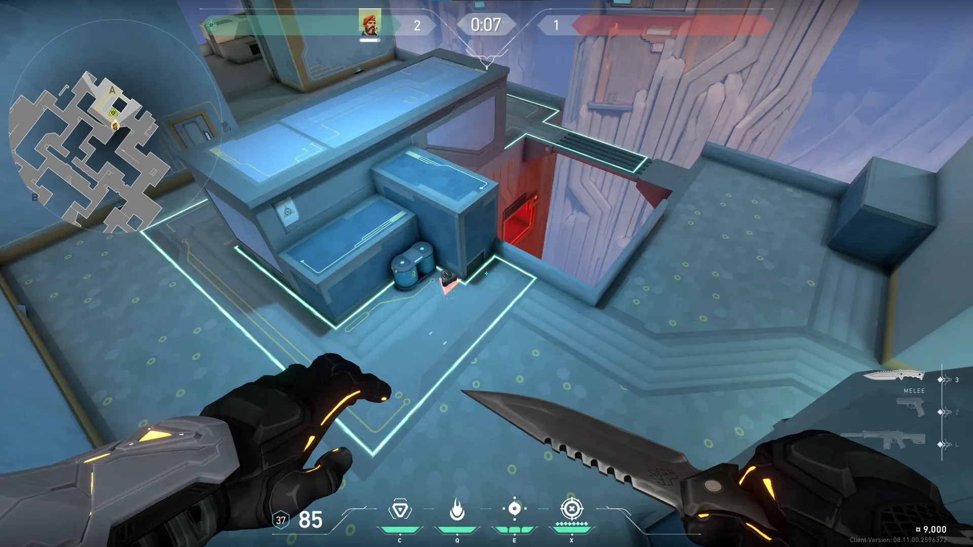 Abyss Stall Defuse - A Main to A Default — Brimstone lineup on Abyss