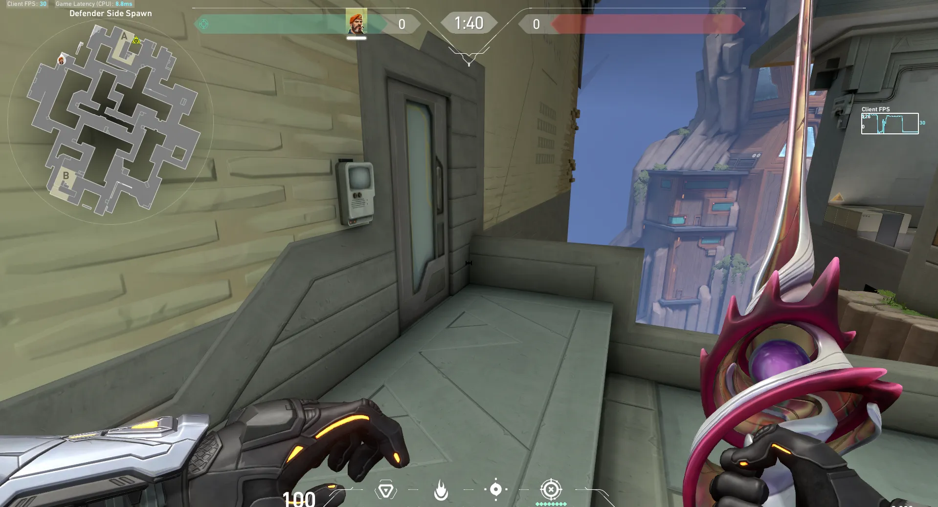 Brimstone Incendiary on Abyss Defense Site A — step 1 of 3: Position — where to stand