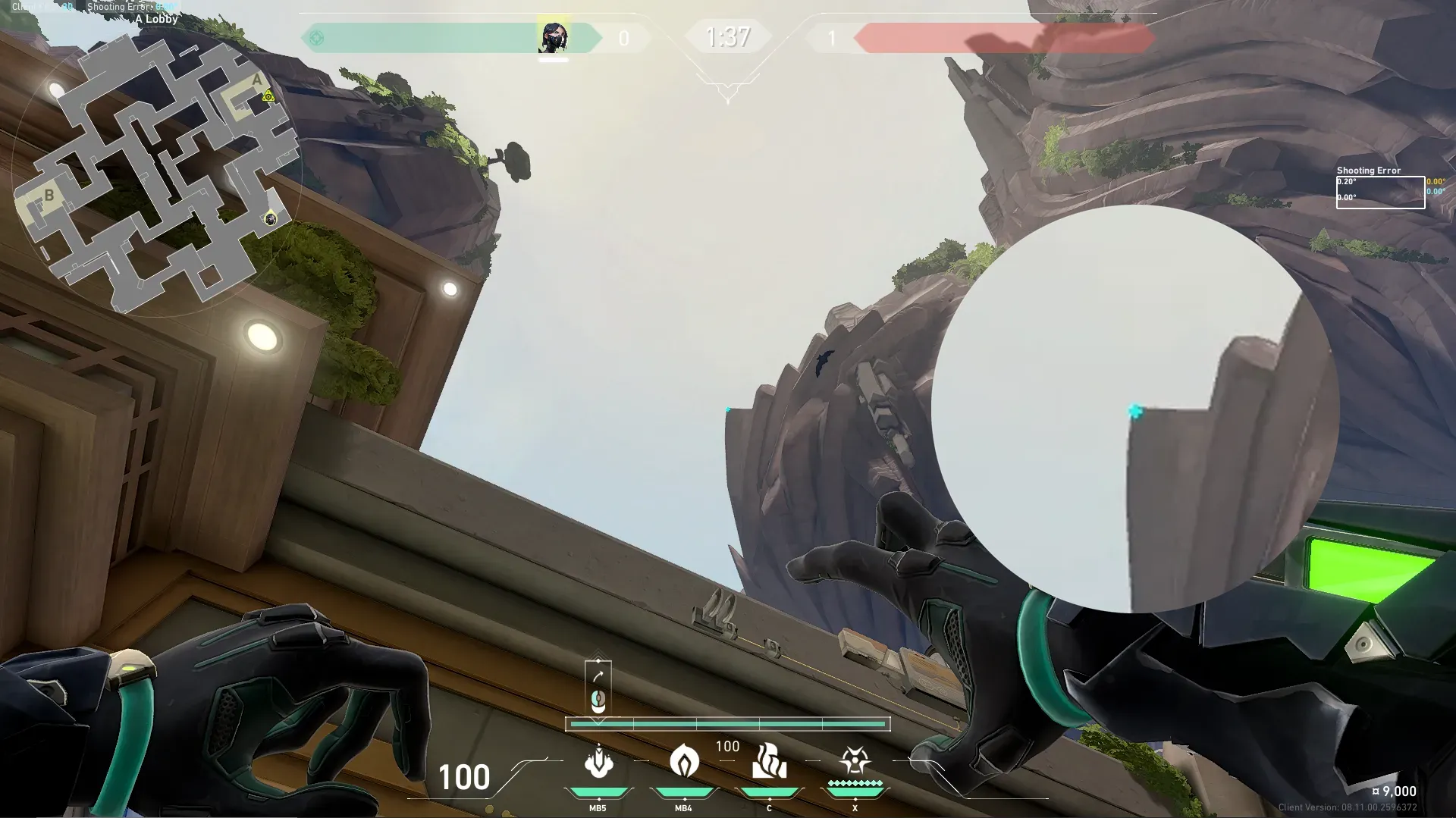 Viper Snake Bite on Abyss Attack Site A — step 2 of 3: Aim — line up the shot