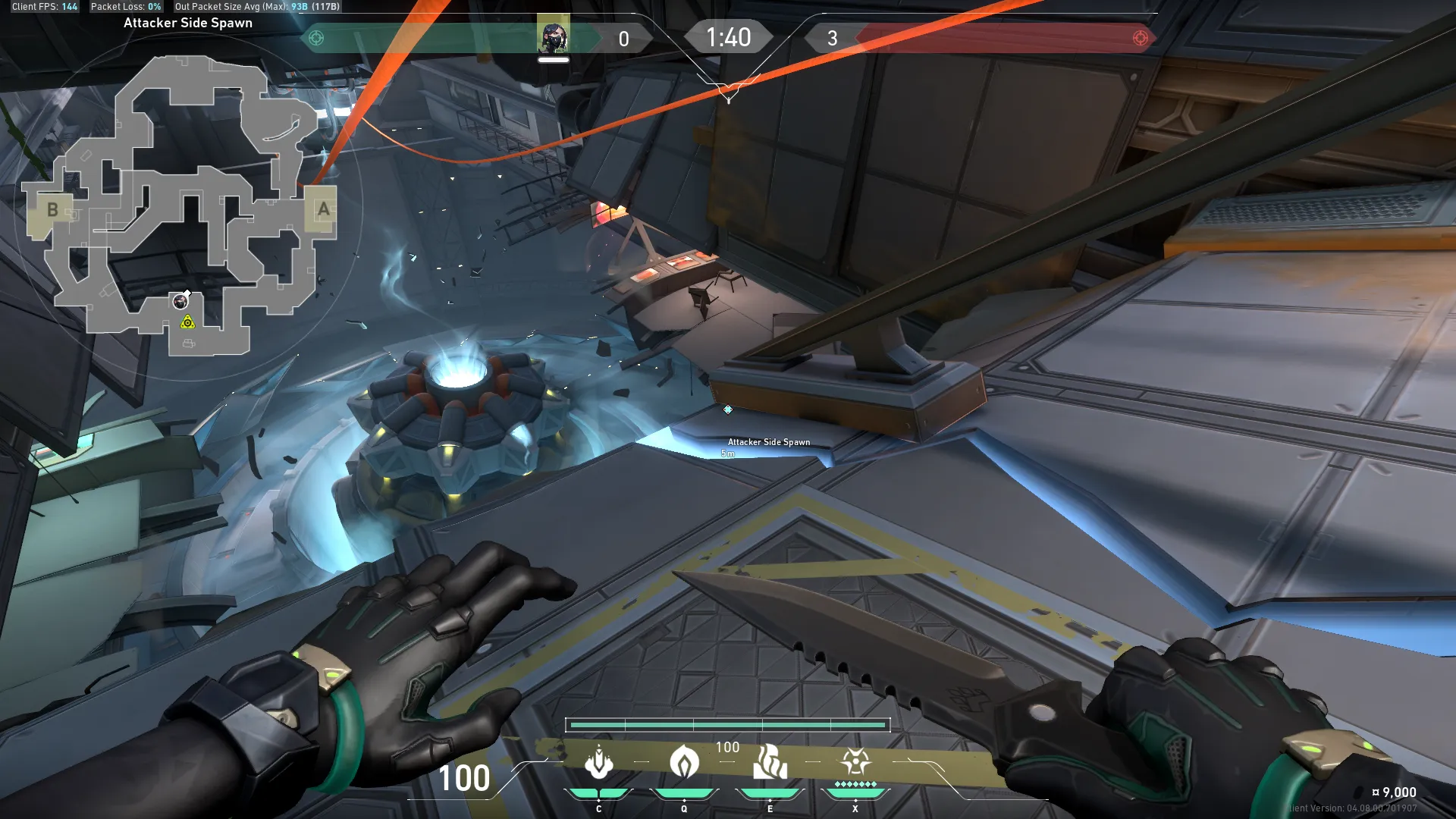 Viper Toxic Screen on Fracture Attack Site A — step 1 of 4: Position — where to stand