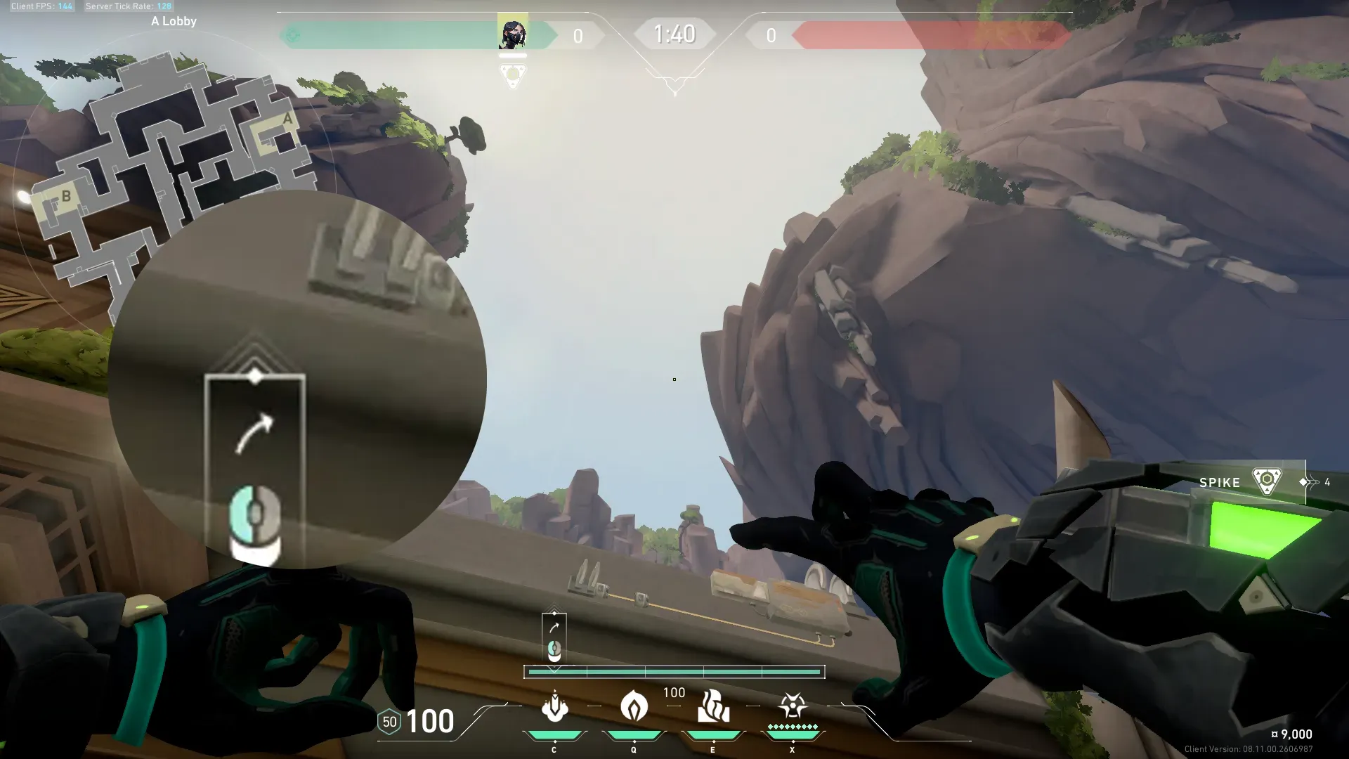 Viper Snake Bite on Abyss Attack Site A — step 3 of 4: Aim — line up the shot