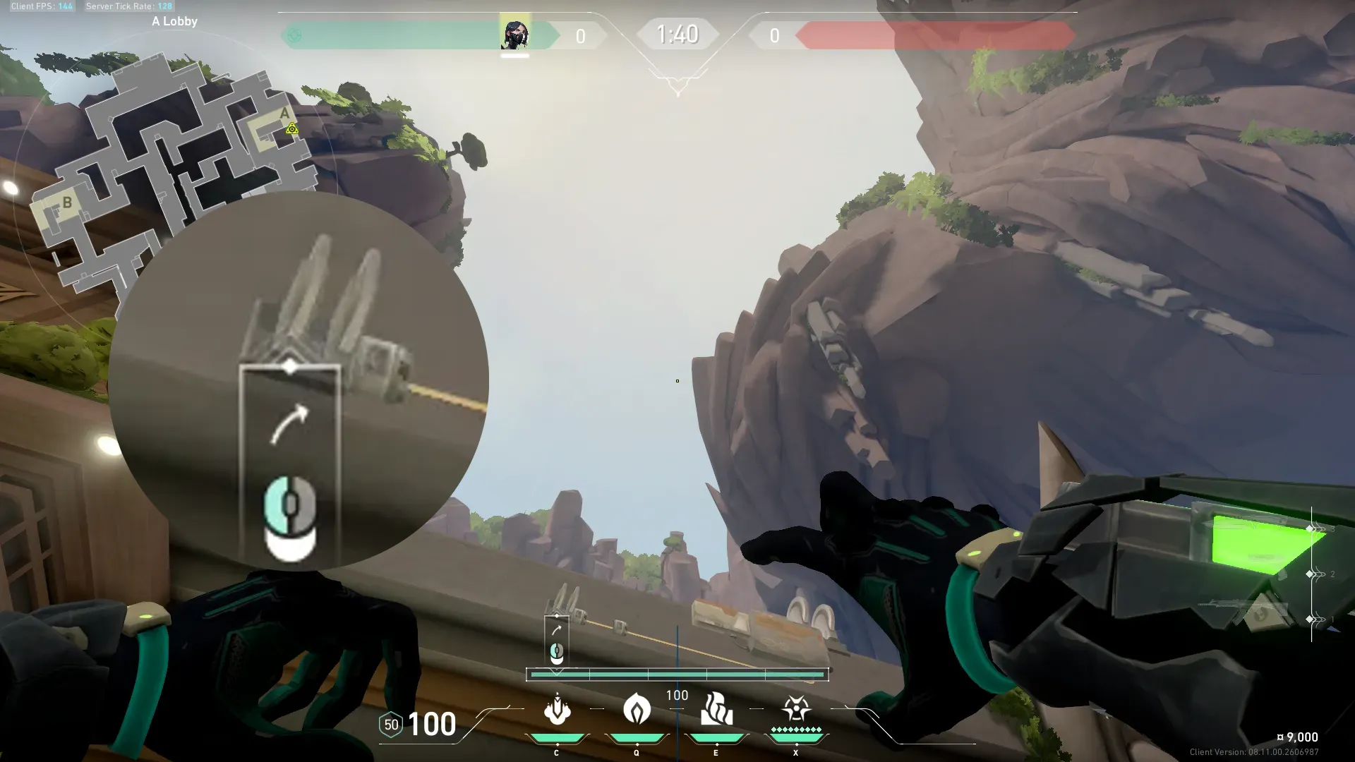 Viper Snake Bite on Abyss Attack Site A — step 3 of 4: Aim — line up the shot