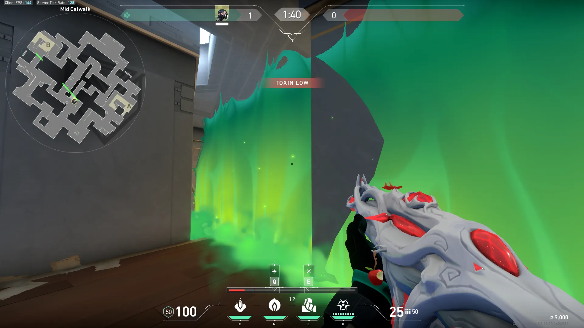 Viper Toxic Screen on Abyss Defense Mid — step 10 of 11: Aim — line up the shot