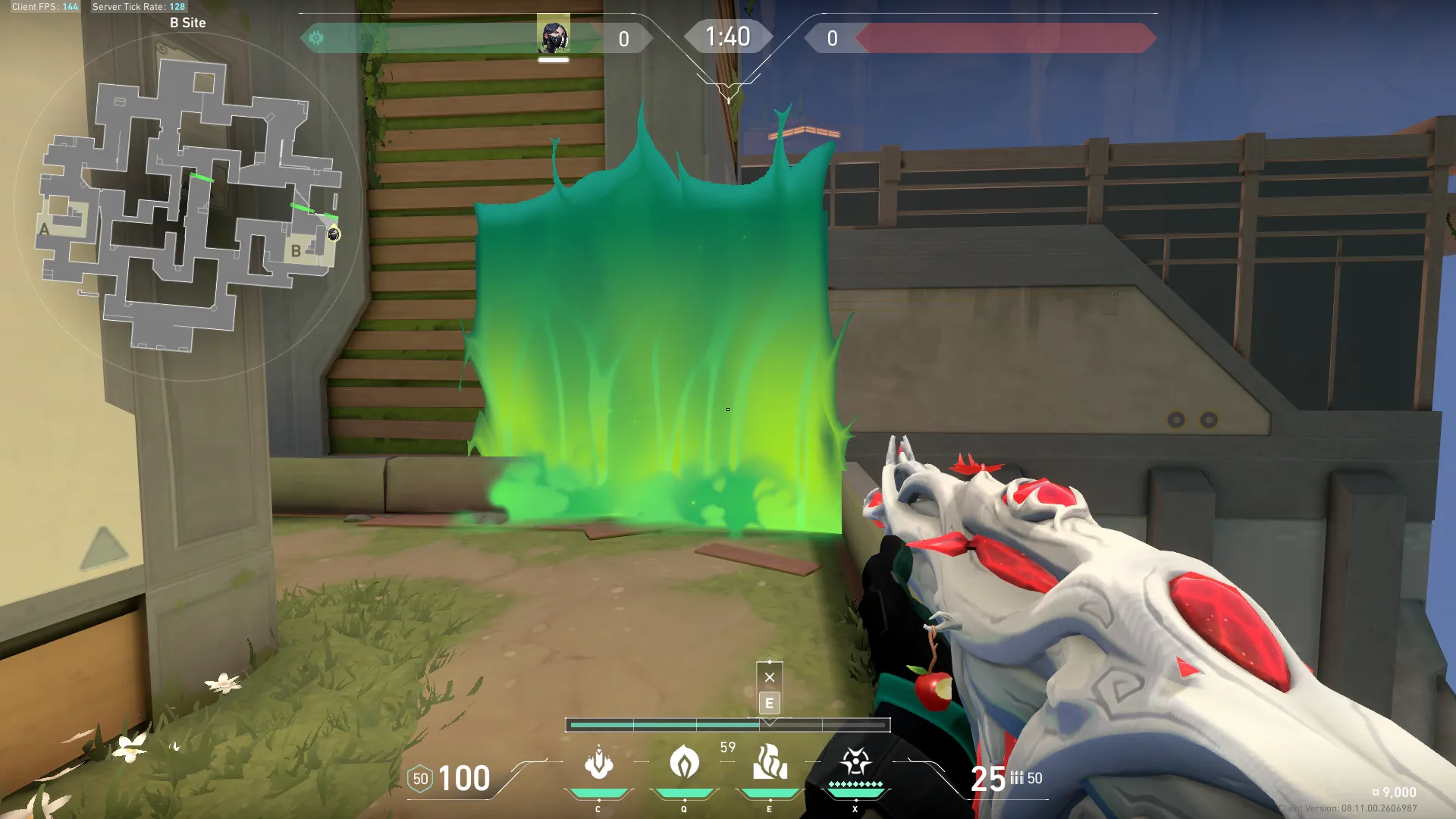Viper Toxic Screen on Abyss Defense Mid — step 3 of 11: Aim — line up the shot