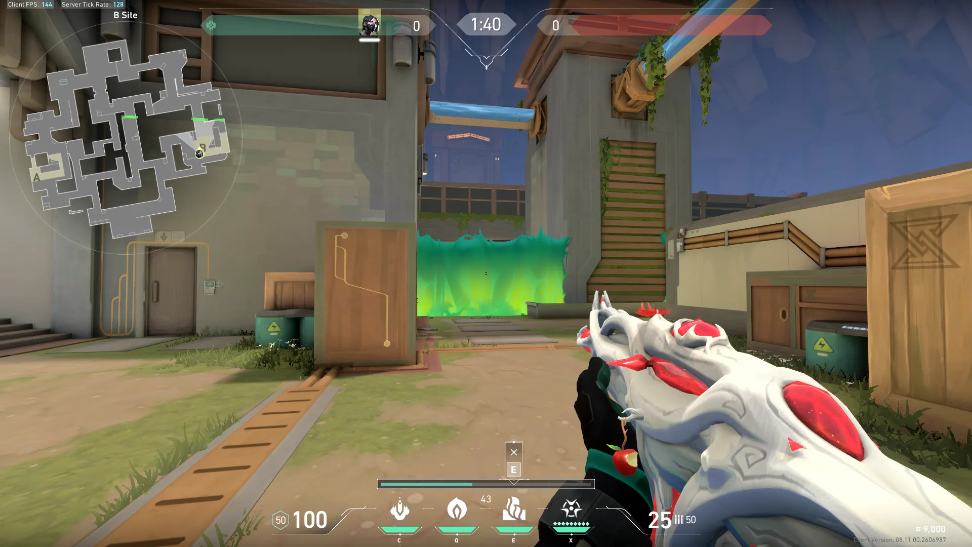 Viper Toxic Screen on Abyss Defense Mid — step 4 of 11: Aim — line up the shot