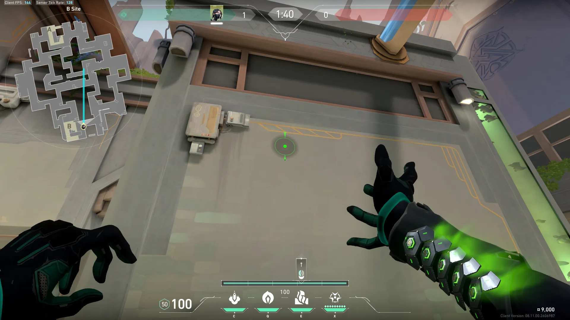 Viper Toxic Screen on Abyss Defense Mid — step 7 of 11: Aim — line up the shot