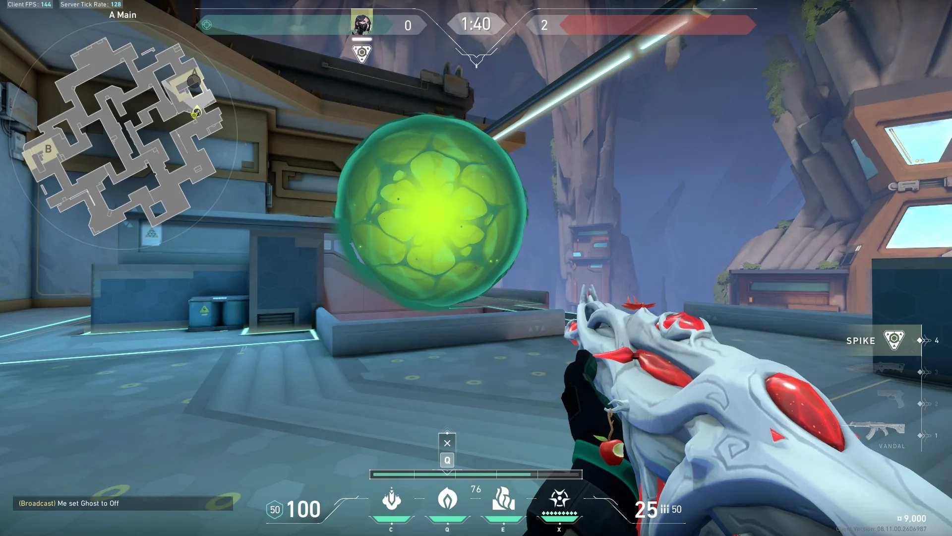Viper Poison Cloud on Abyss Attack Site A — step 3 of 4: Aim — line up the shot