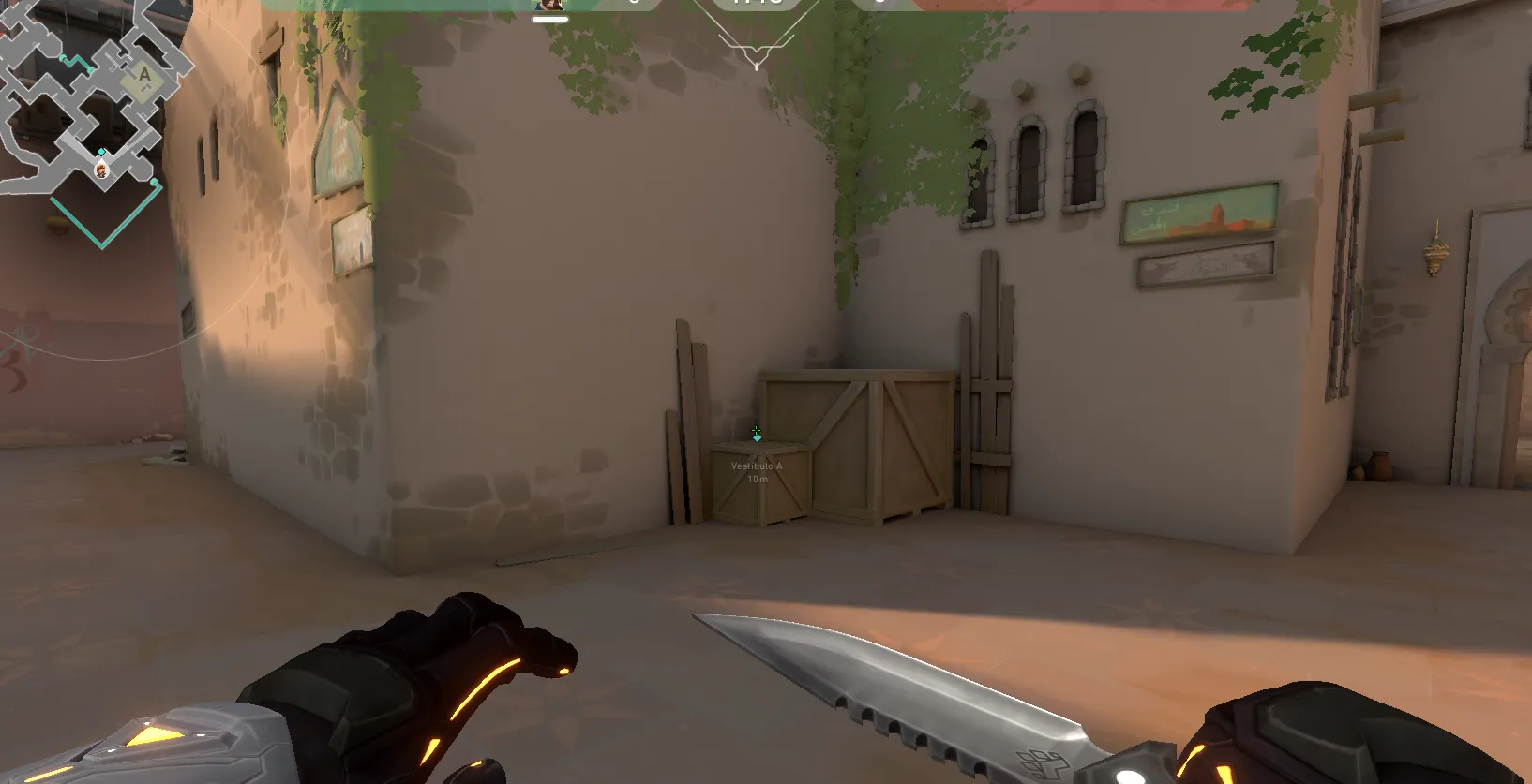 Brimstone Incendiary on Bind Attack Site A — step 1 of 3: Position — where to stand