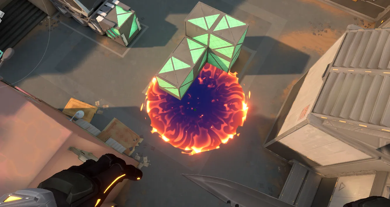 Brimstone Incendiary on Bind Attack Site A — step 3 of 3: Result