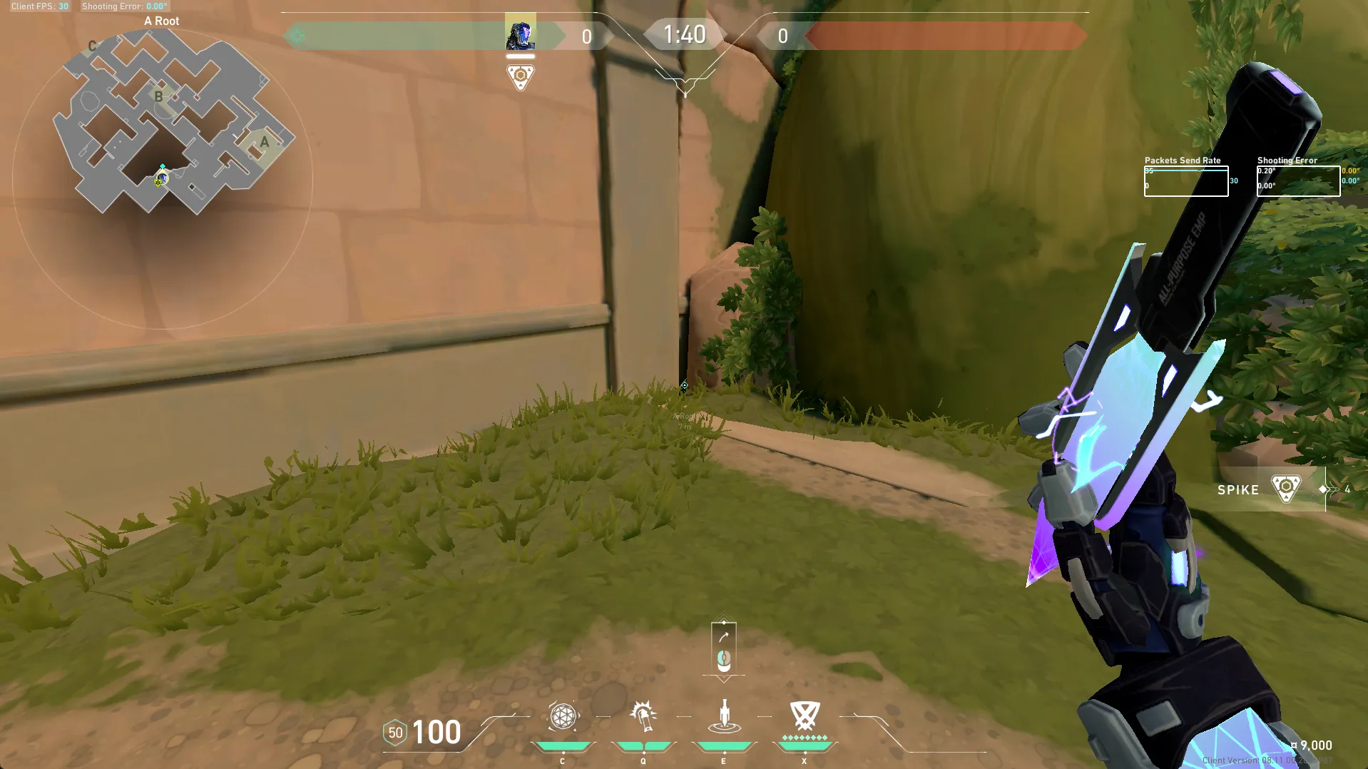 KAY/O Zero_Point on Lotus Attack Site A — step 1 of 4: Position — where to stand