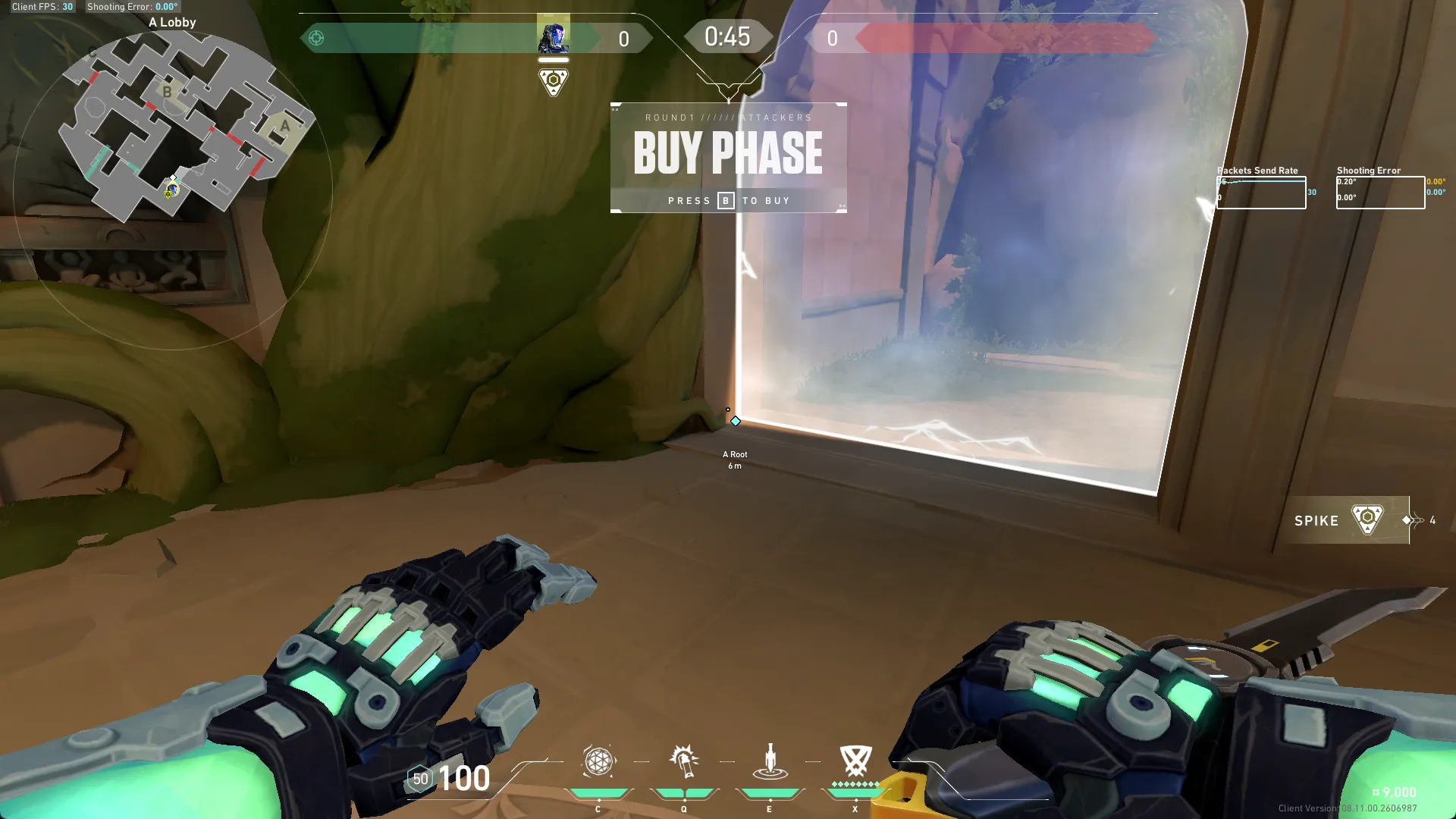 KAY/O Zero_Point on Lotus Attack Site A — step 1 of 4: Position — where to stand