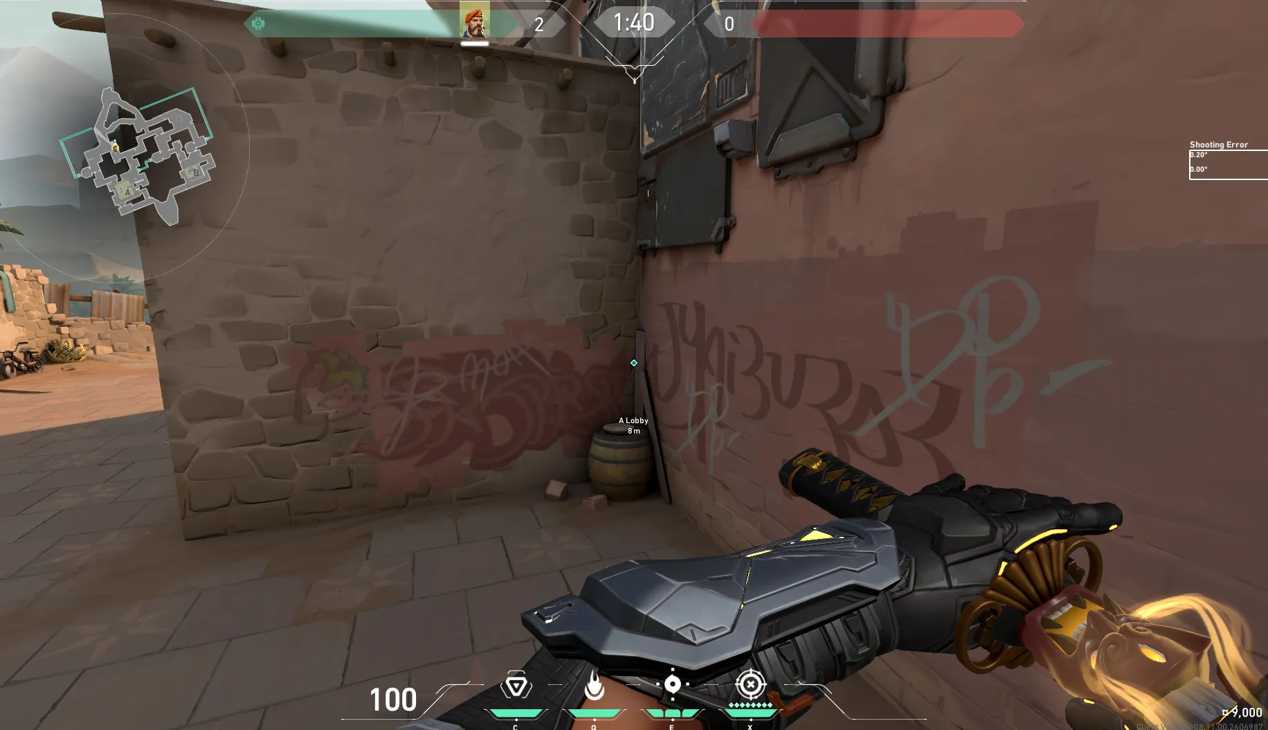 Brimstone Incendiary on Bind Attack Site A — step 1 of 3: Position — where to stand
