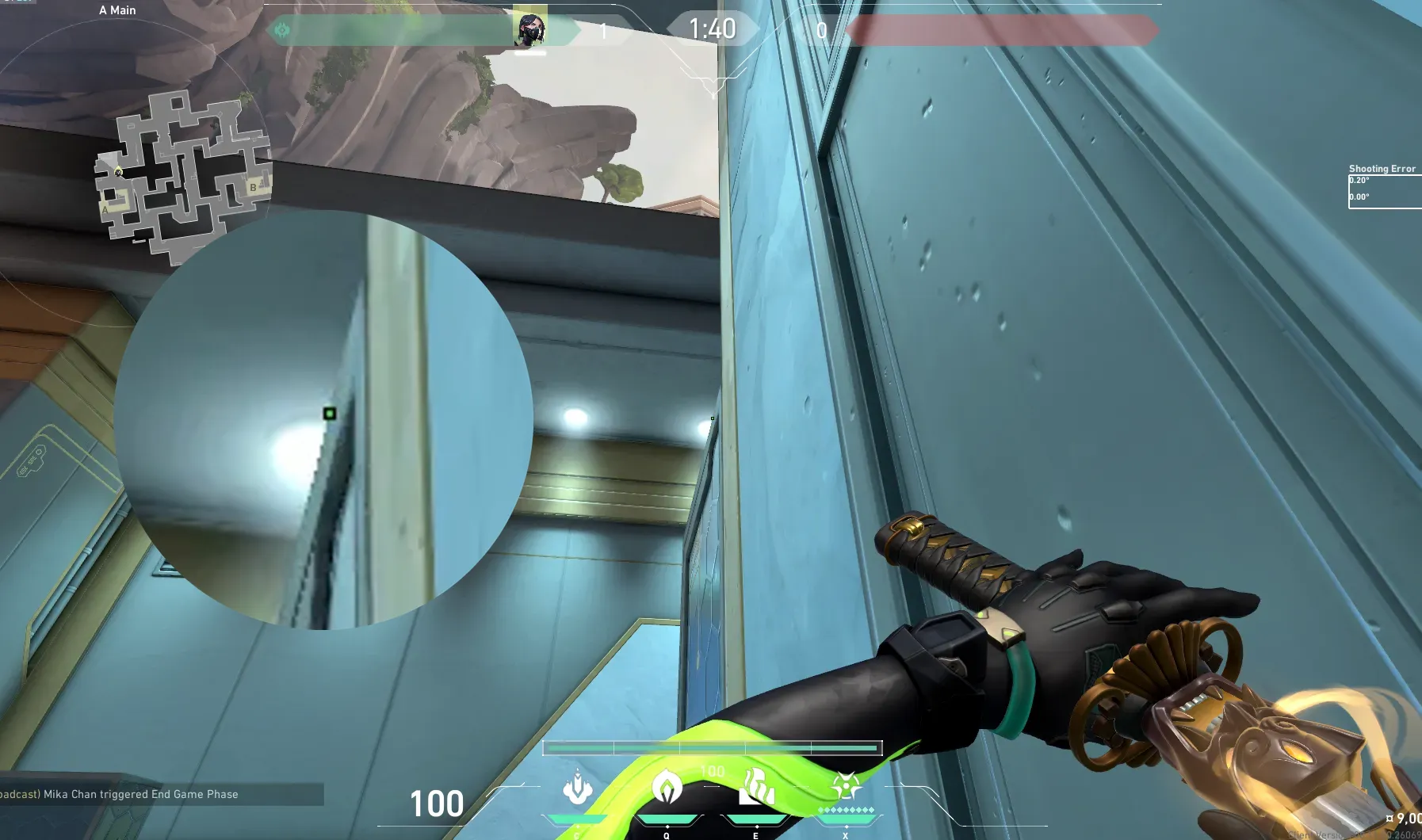 Viper Poison Cloud on Abyss Attack Site A — step 3 of 5: Aim — line up the shot