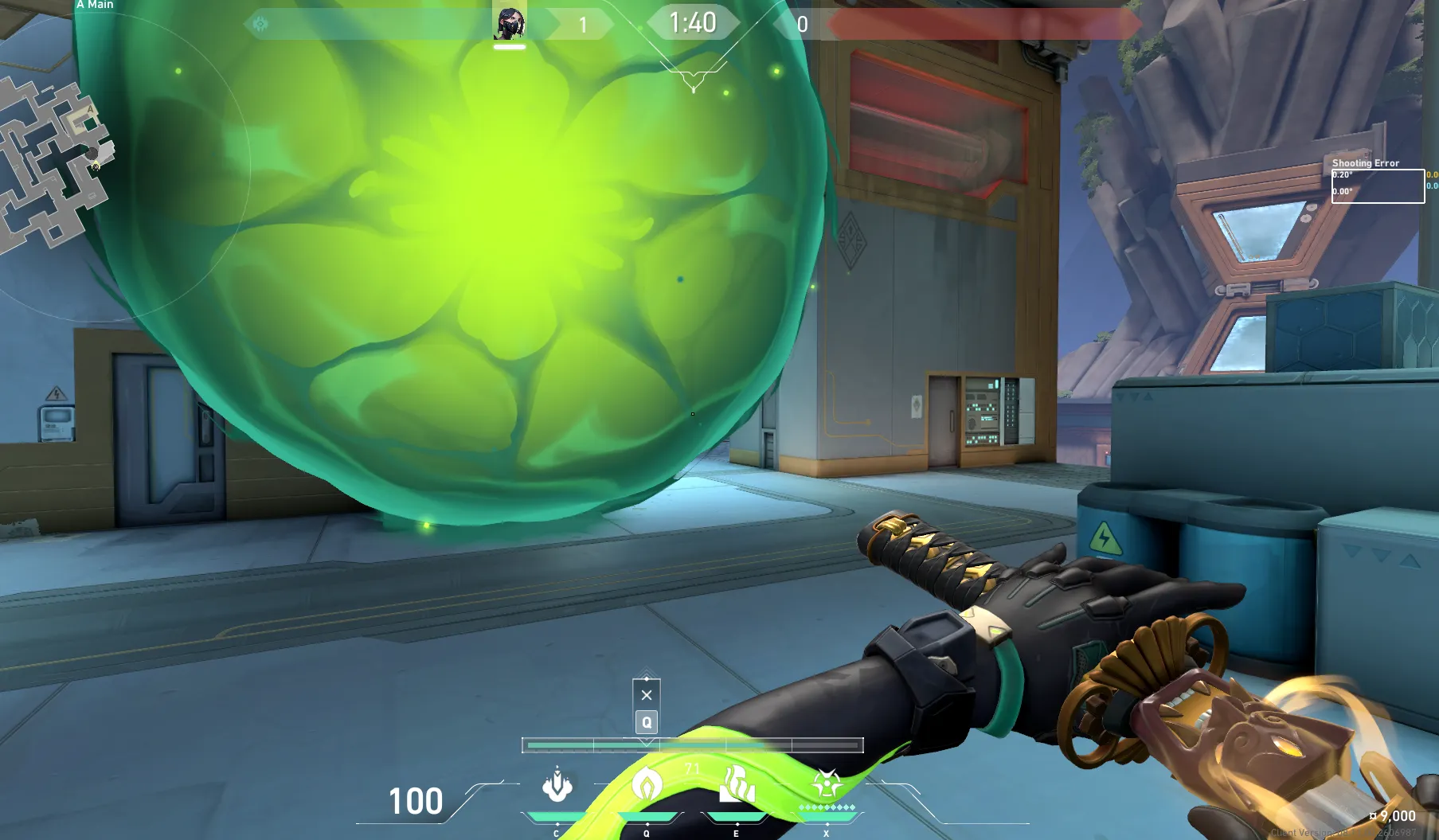 Viper Poison Cloud on Abyss Attack Site A — step 4 of 5: Aim — line up the shot