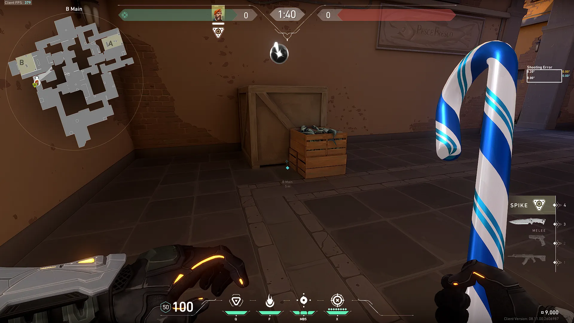 Brimstone Incendiary on Ascent Attack Site B — step 1 of 2: Position — where to stand