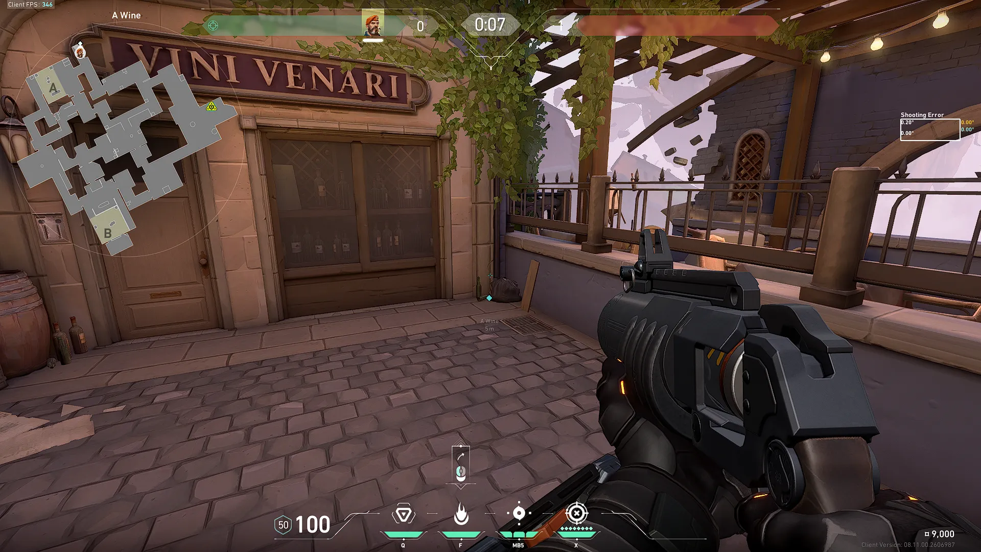 Brimstone Incendiary on Ascent Attack Site A — step 1 of 2: Position — where to stand