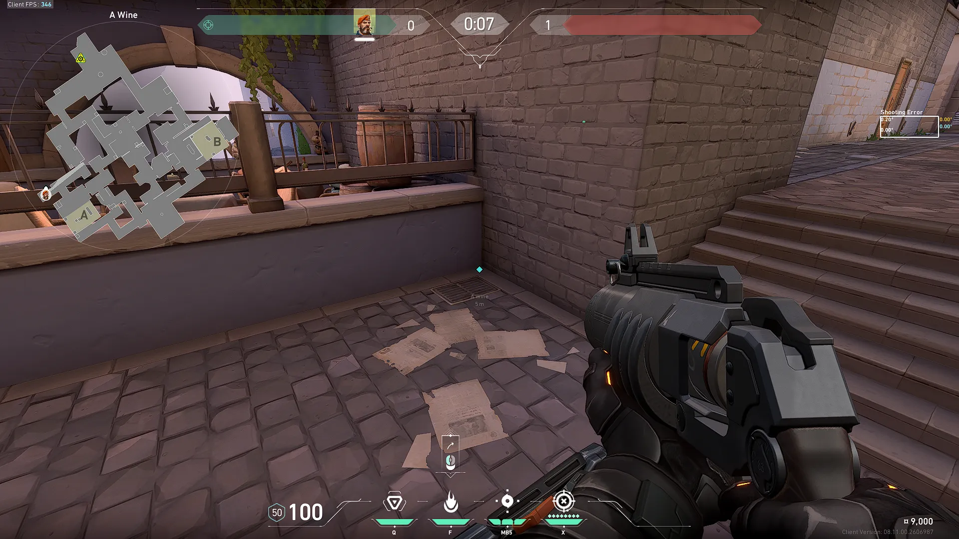 Brimstone Incendiary on Ascent Attack Site A — step 1 of 2: Position — where to stand