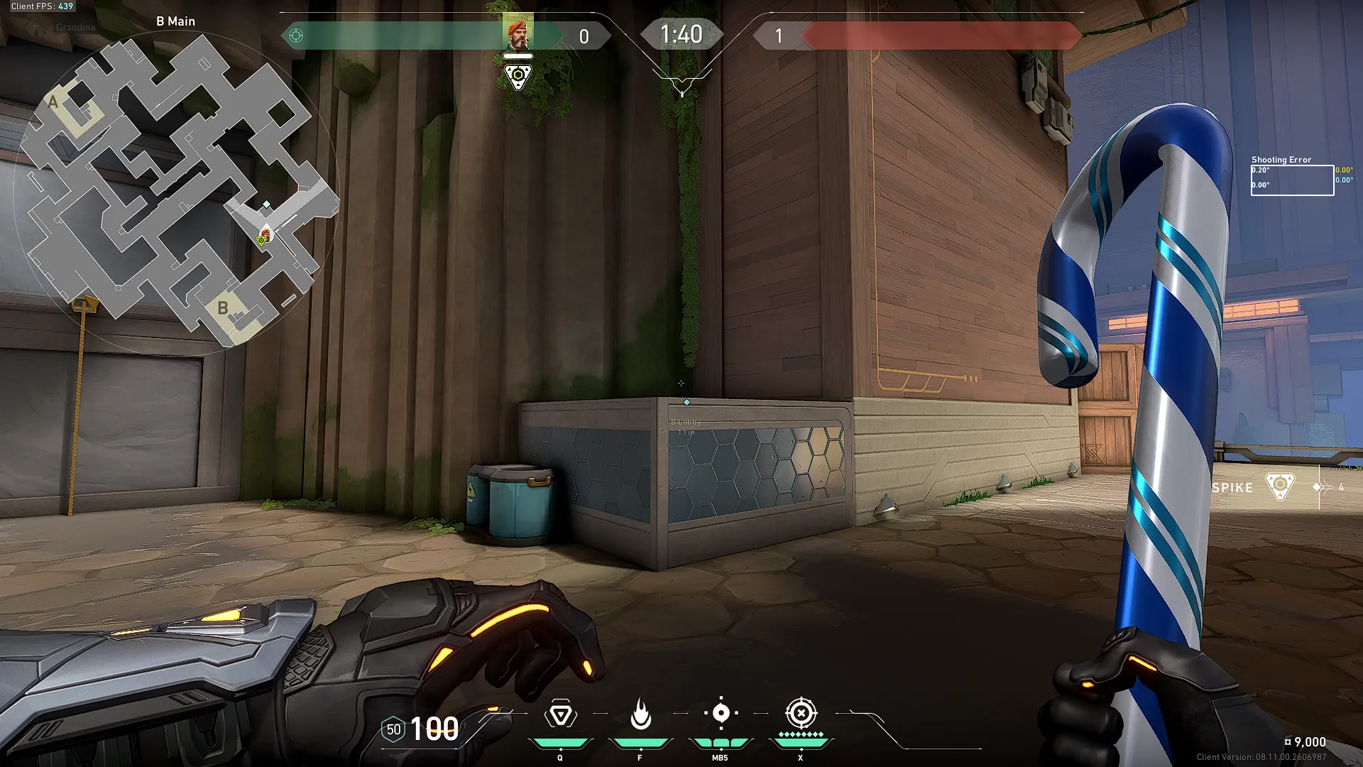 Brimstone Incendiary on Abyss Defense Site B — step 1 of 2: Position — where to stand