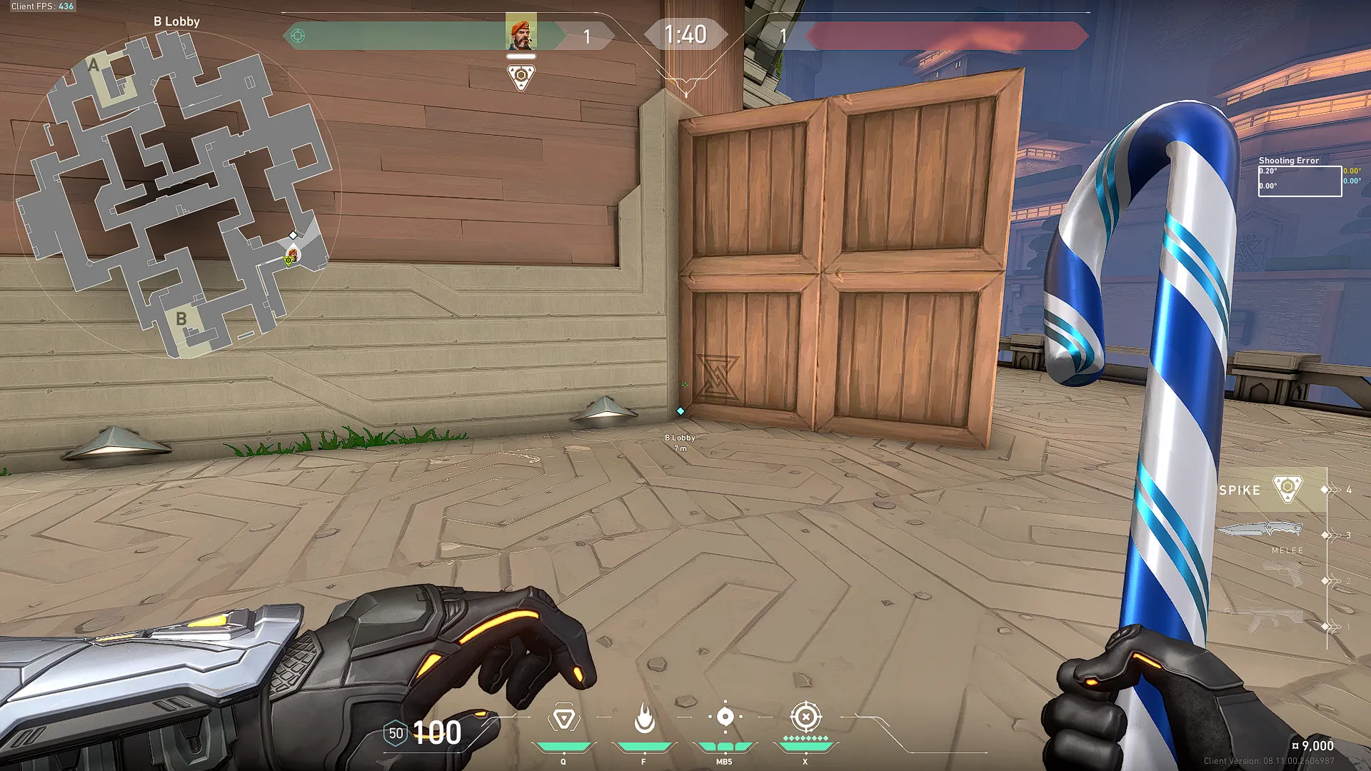 Brimstone Incendiary on Abyss Attack Site B — step 1 of 2: Position — where to stand
