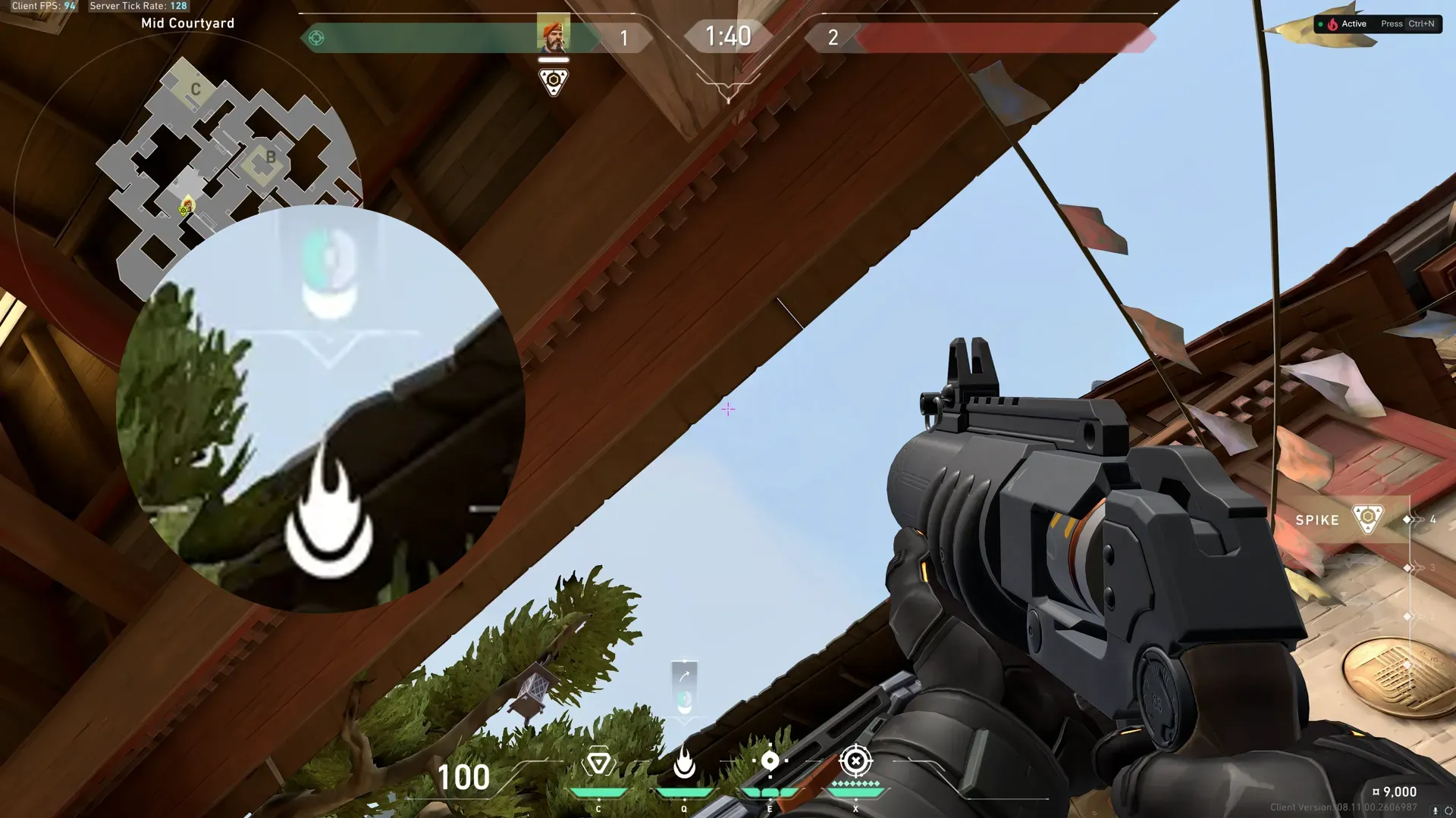 Brimstone Incendiary on Haven Attack Site C — step 2 of 3: Aim — line up the shot