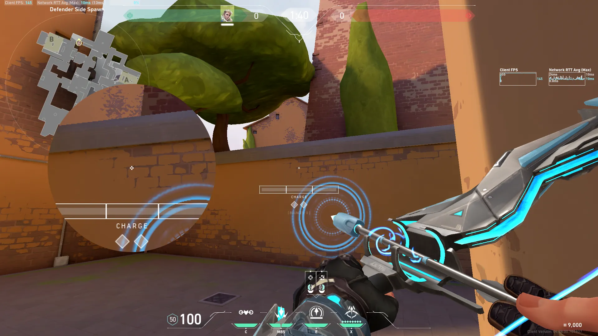 Sova Recon Bolt on Ascent Defense Site B — step 2 of 3: Aim — line up the shot