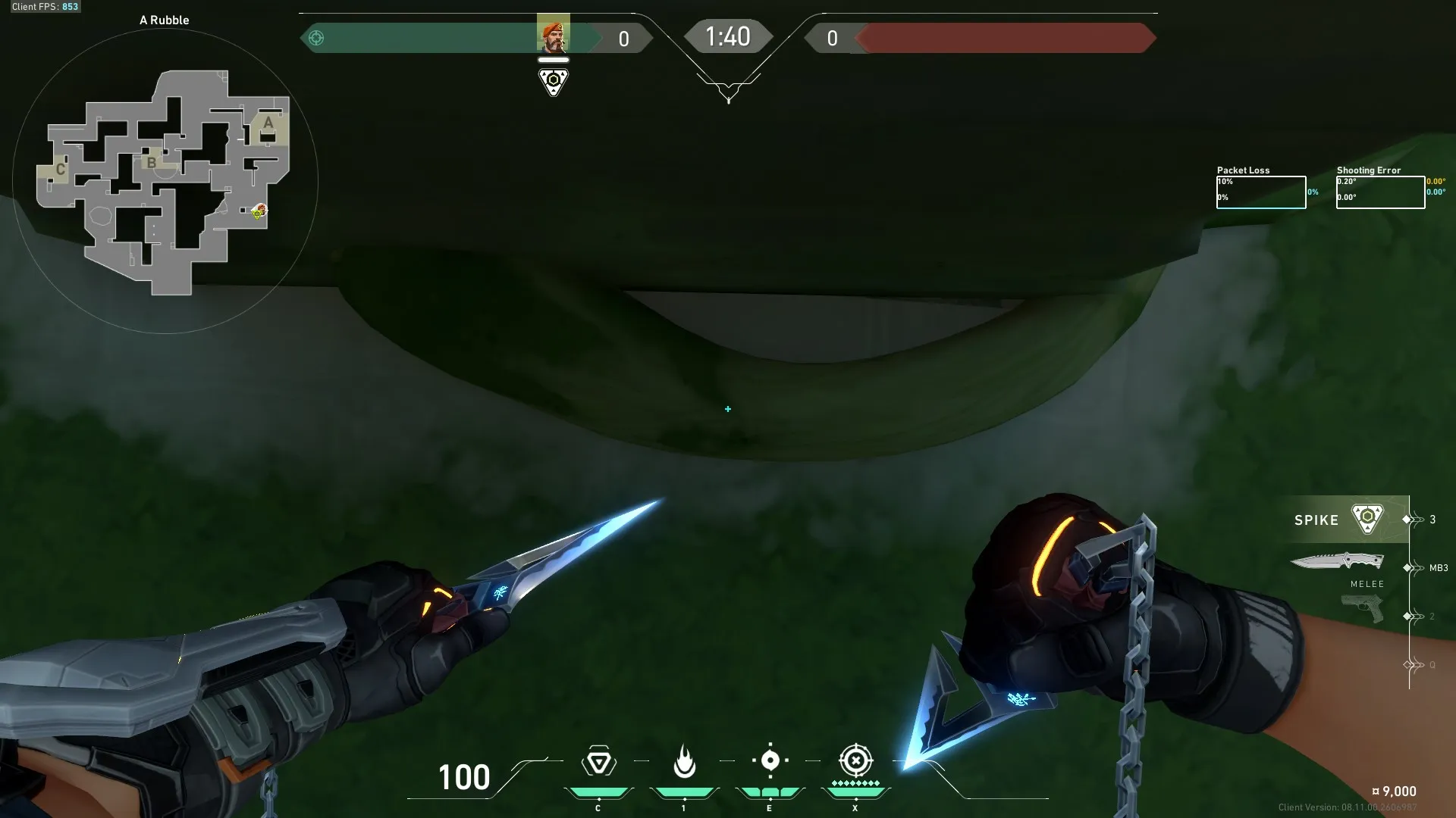 Brimstone Incendiary on Lotus Attack Site A — step 2 of 4: Aim — line up the shot