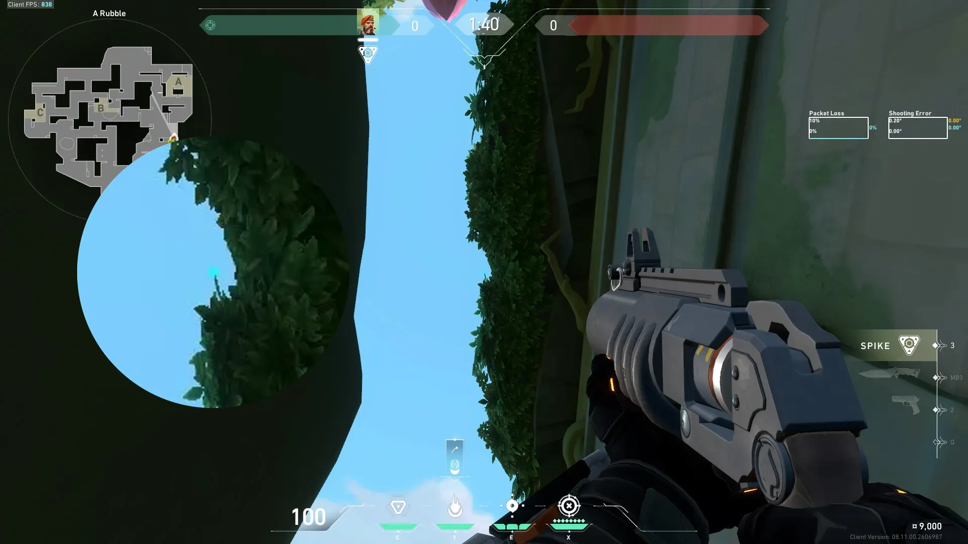 Brimstone Incendiary on Lotus Attack Site A — step 3 of 4: Aim — line up the shot