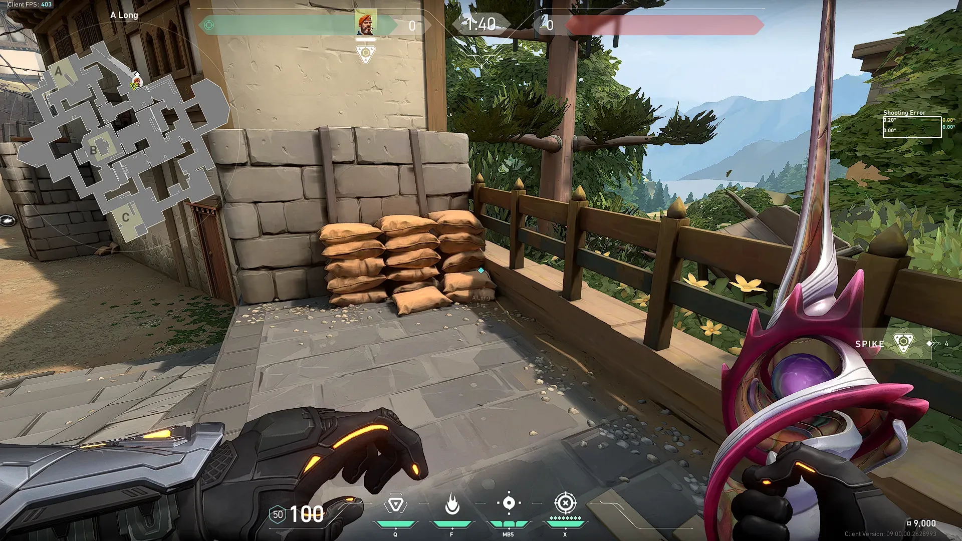 Brimstone Incendiary on Haven Attack Site A — step 1 of 3: Position — where to stand