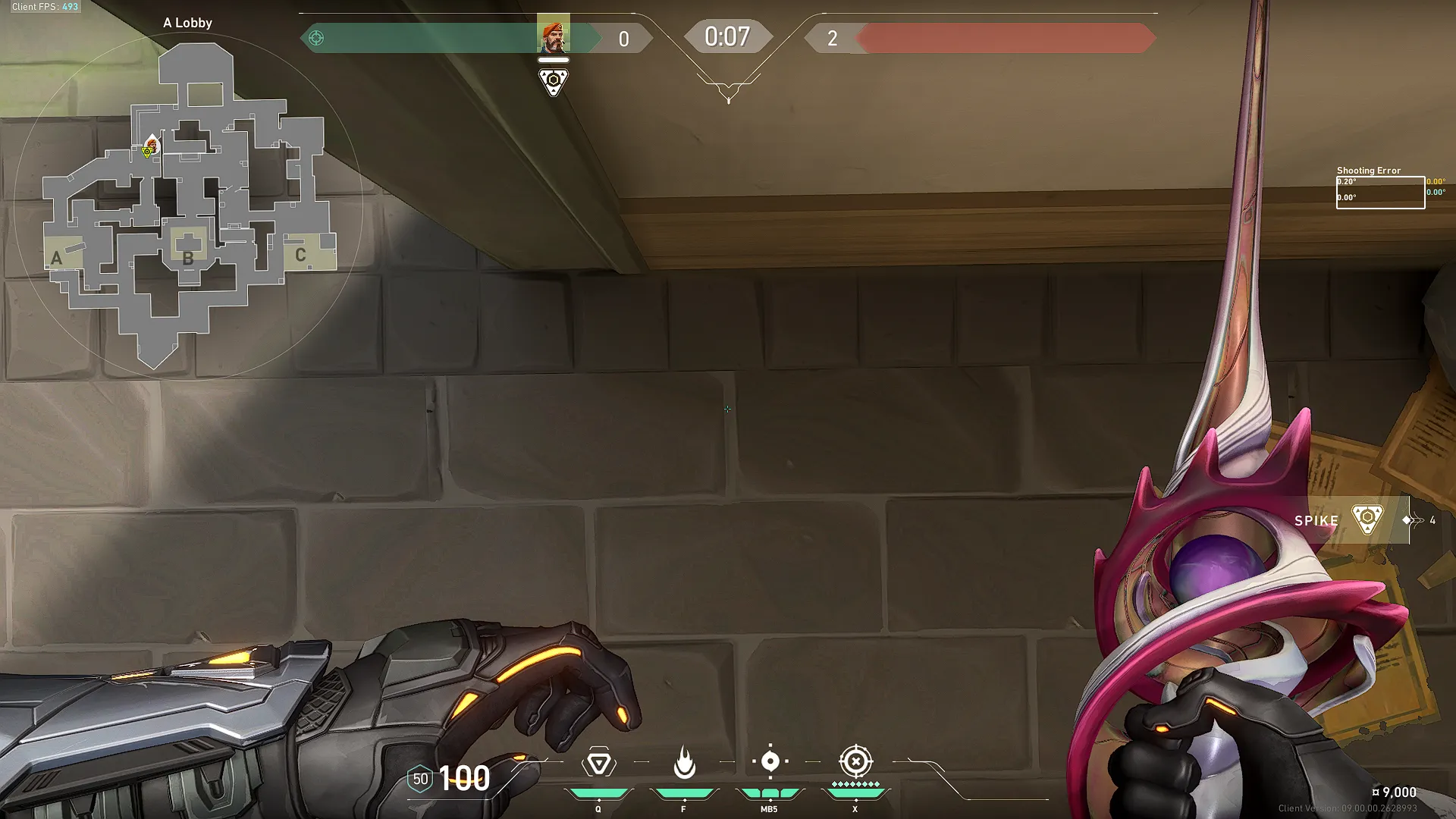 Brimstone Incendiary on Haven Attack Site A — step 2 of 4: Aim — line up the shot