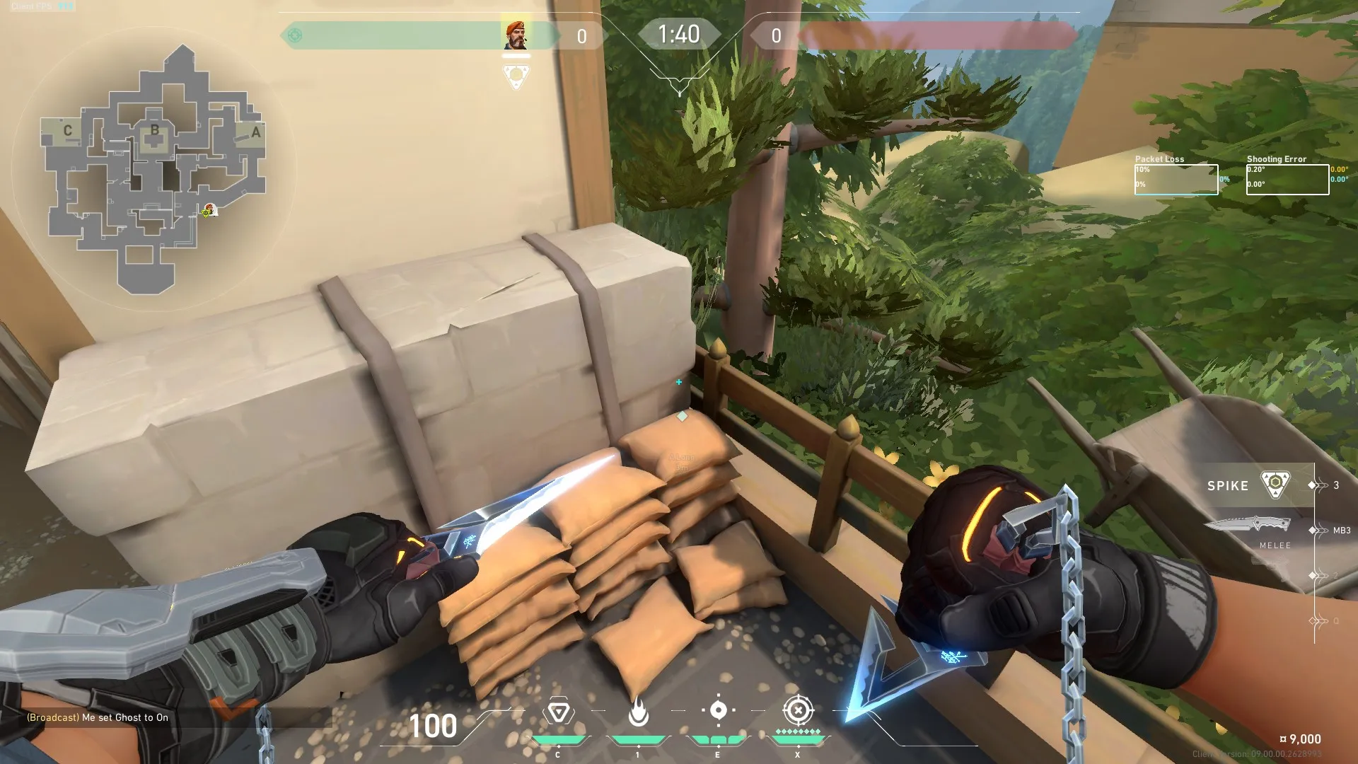 Brimstone Incendiary on Haven Attack Site A — step 5 of 10: Aim — line up the shot