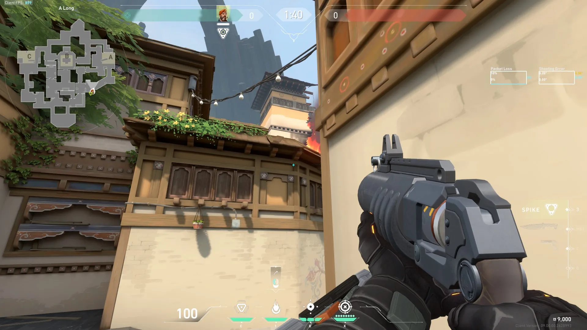 Brimstone Incendiary on Haven Attack Site A — step 6 of 10: Aim — line up the shot