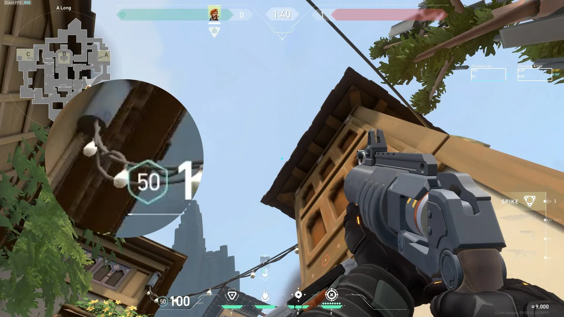 Brimstone Incendiary on Haven Attack Site A — step 8 of 10: Aim — line up the shot