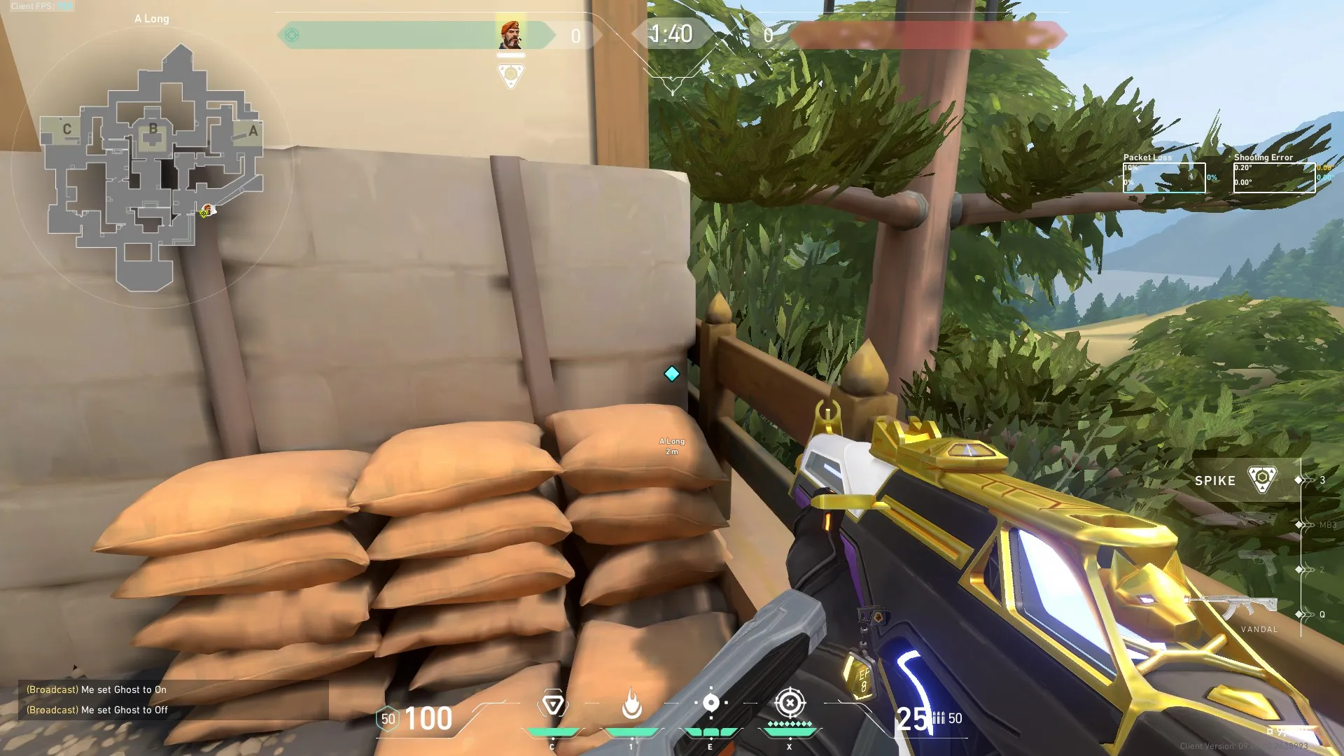 Brimstone Incendiary on Haven Attack Site A — step 9 of 10: Aim — line up the shot