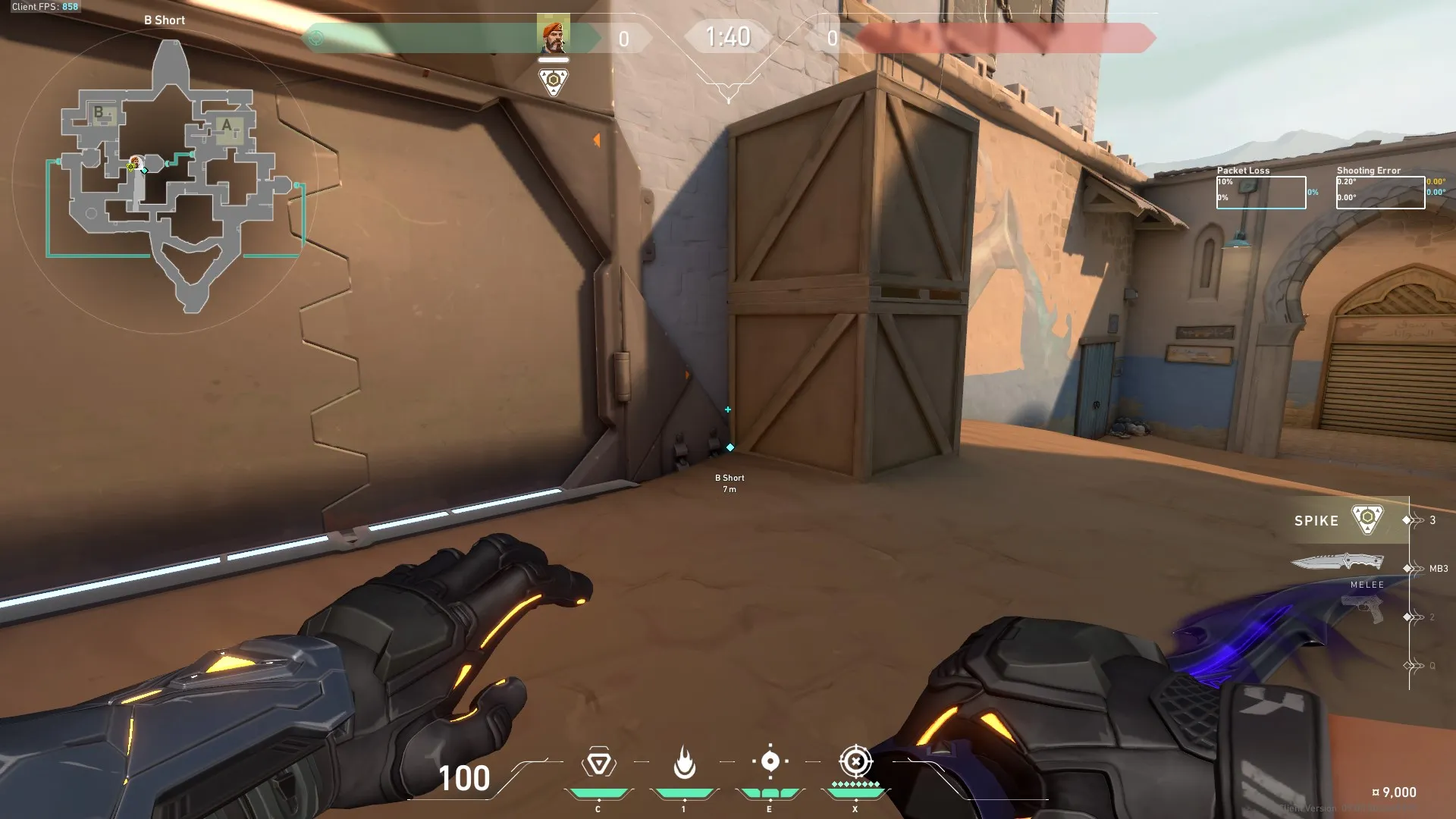 Brimstone Incendiary on Bind Attack Site B — step 1 of 3: Position — where to stand