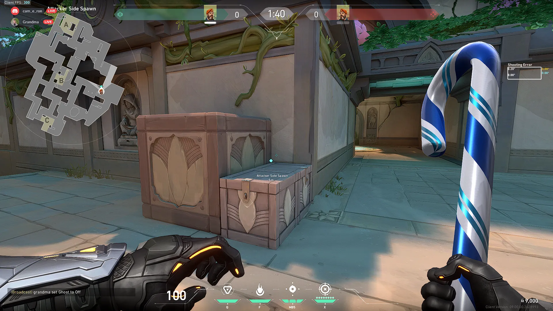 B Spawn to Site — Brimstone lineup on Lotus