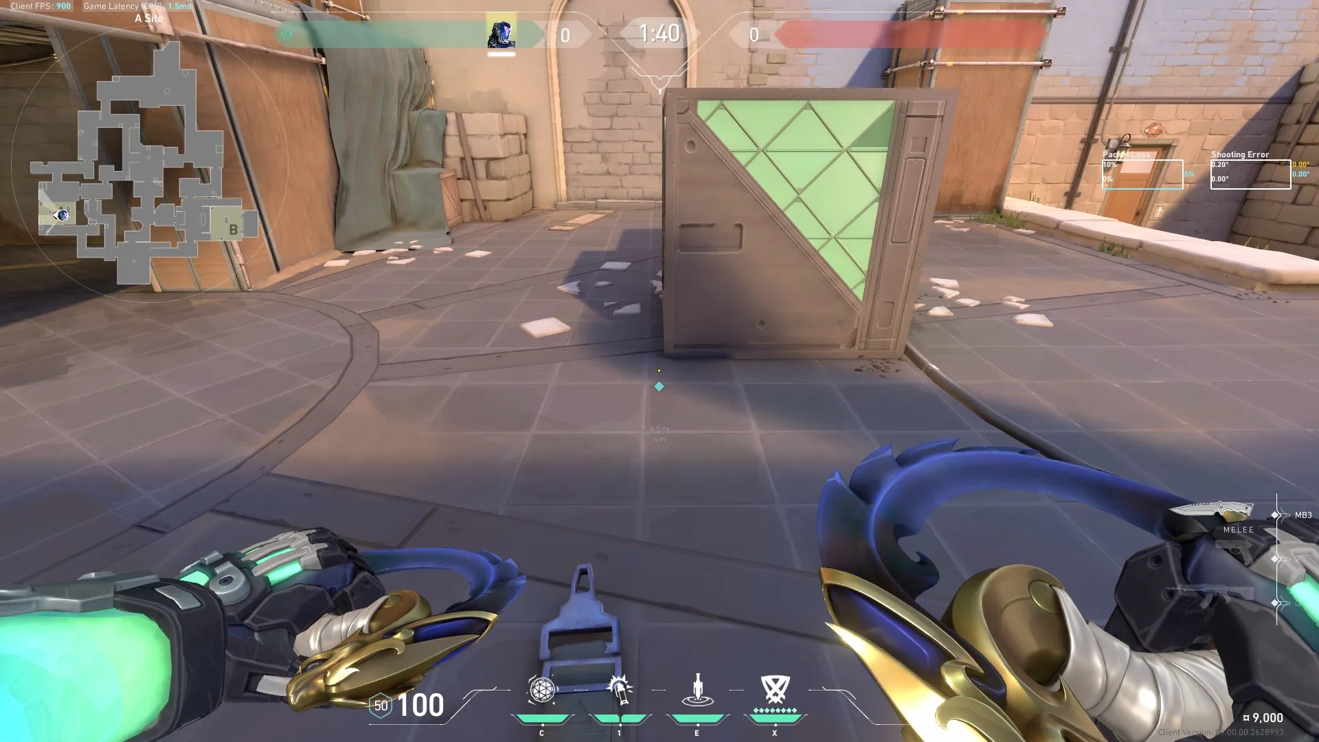 KAY/O Flash_Drive on Ascent Defense Site A — step 1 of 4: Position — where to stand