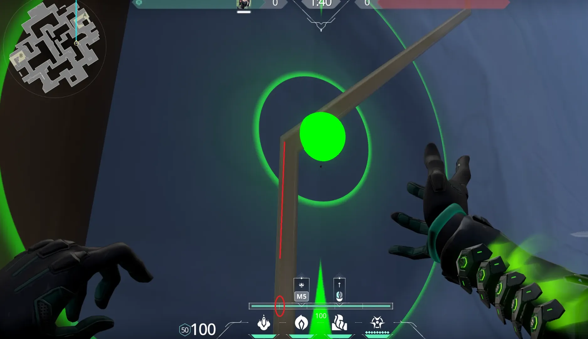 Viper Toxic Screen on Abyss Attack Site A — step 2 of 4: Aim — line up the shot
