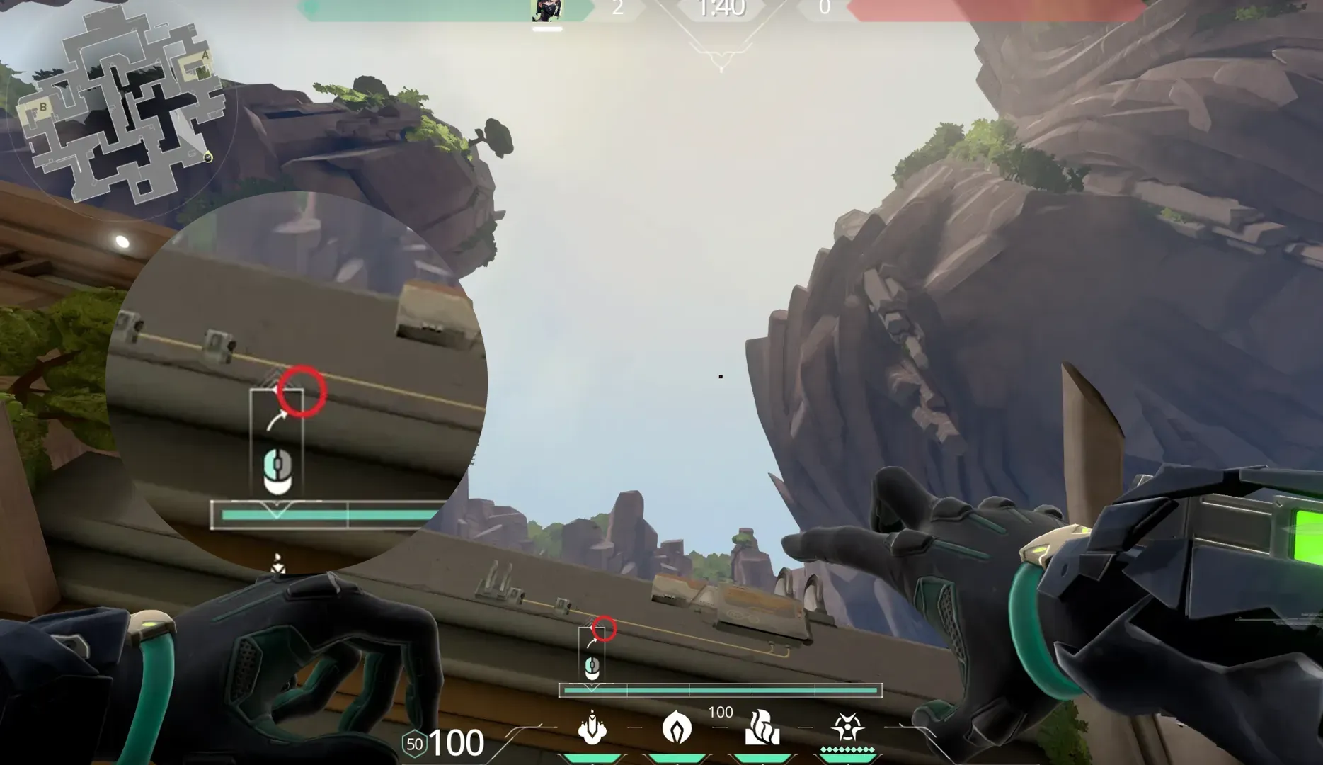 Viper Snake Bite on Abyss Attack Site A — step 3 of 4: Aim — line up the shot