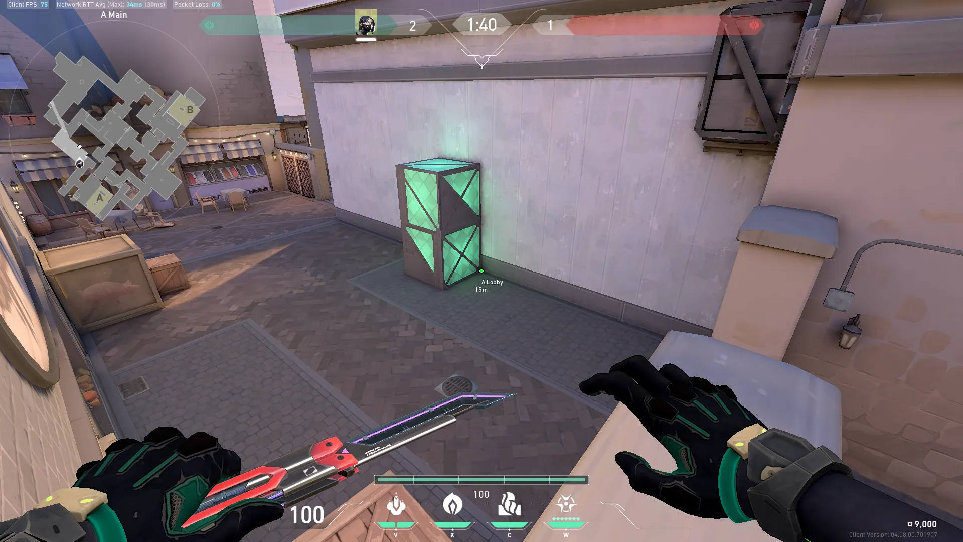 Clear behind Generator A Site Execute — Viper lineup on Ascent