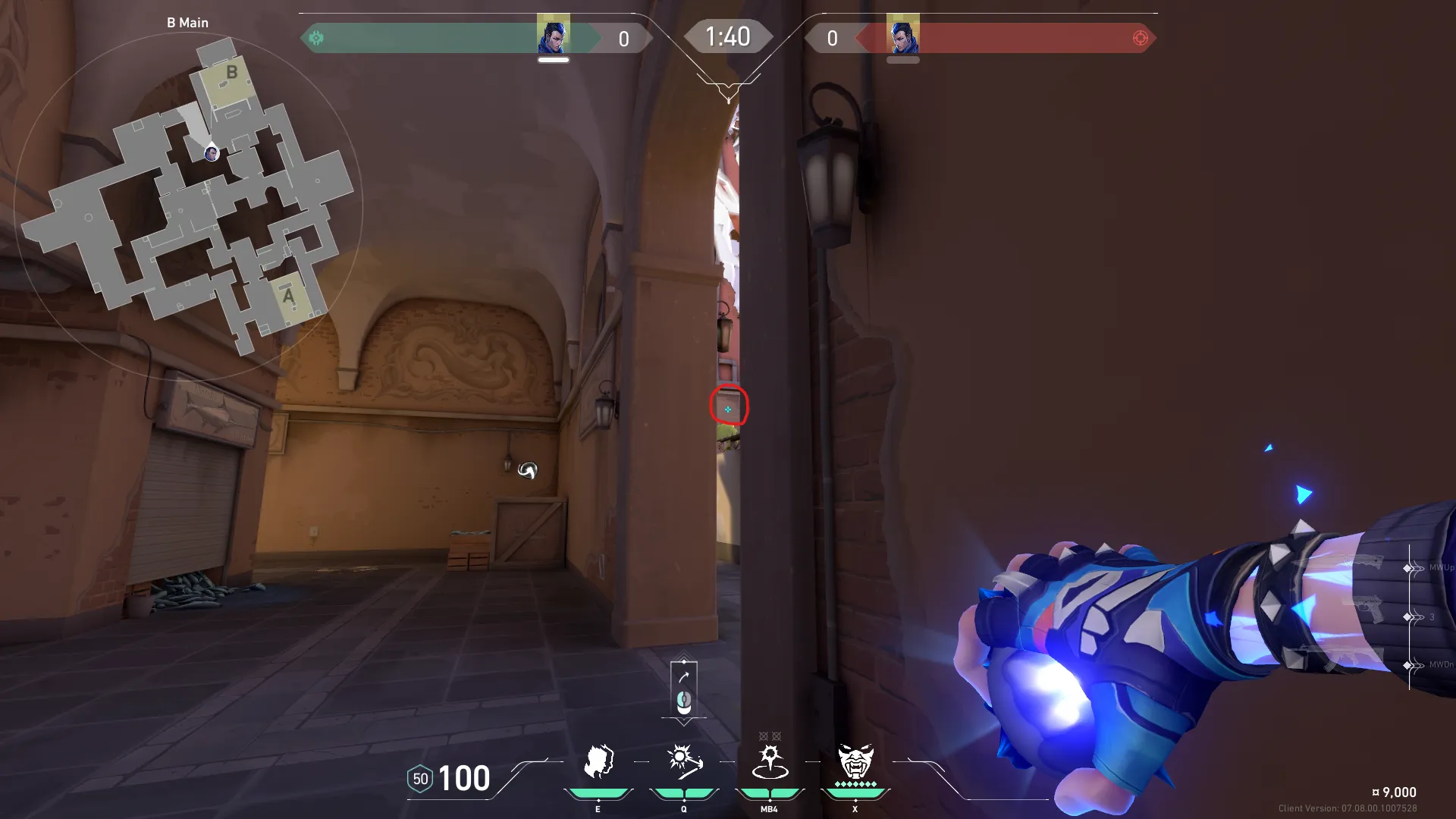 Yoru Gatecrash on Ascent Attack Site B — step 2 of 3: Aim — line up the shot