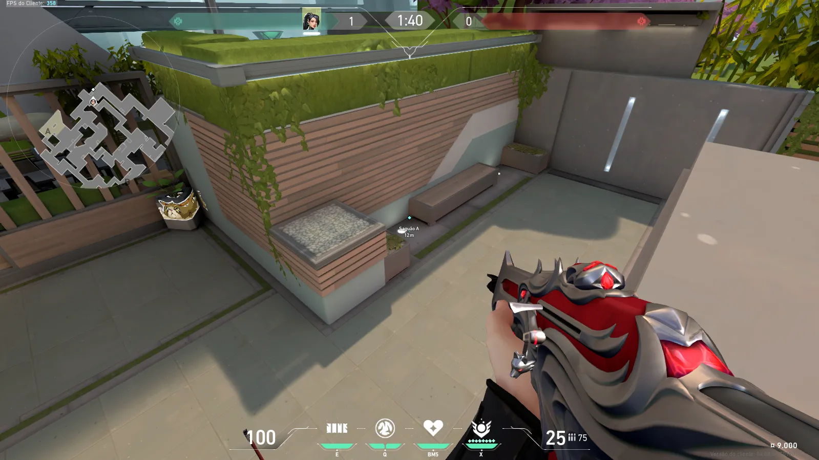 Sage Slow Orb on Split Attack Site A — step 1 of 4: Position — where to stand